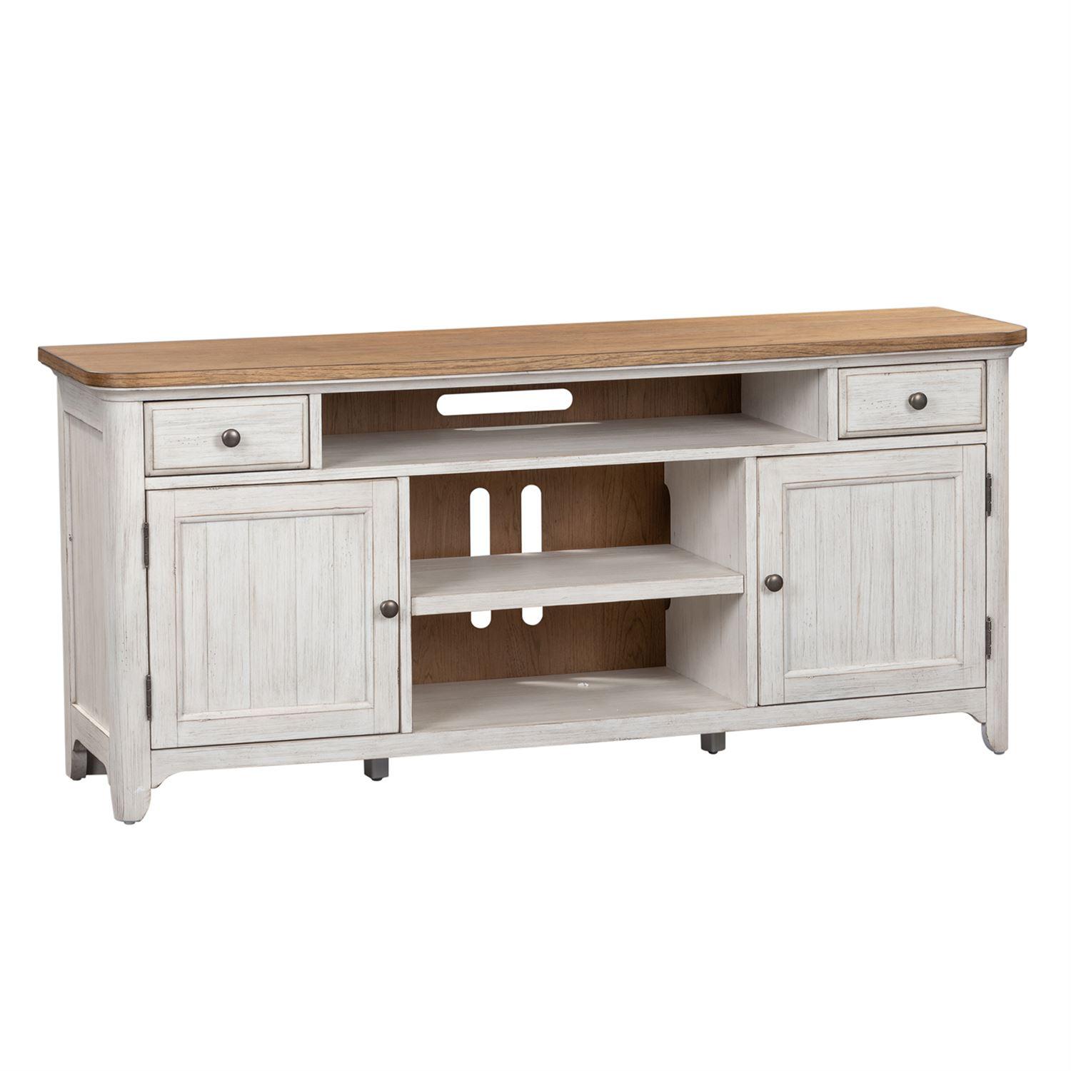 

    
Liberty Furniture Farmhouse Reimagined  (652-ENT) TV Stand TV Stand White 652-TV67
