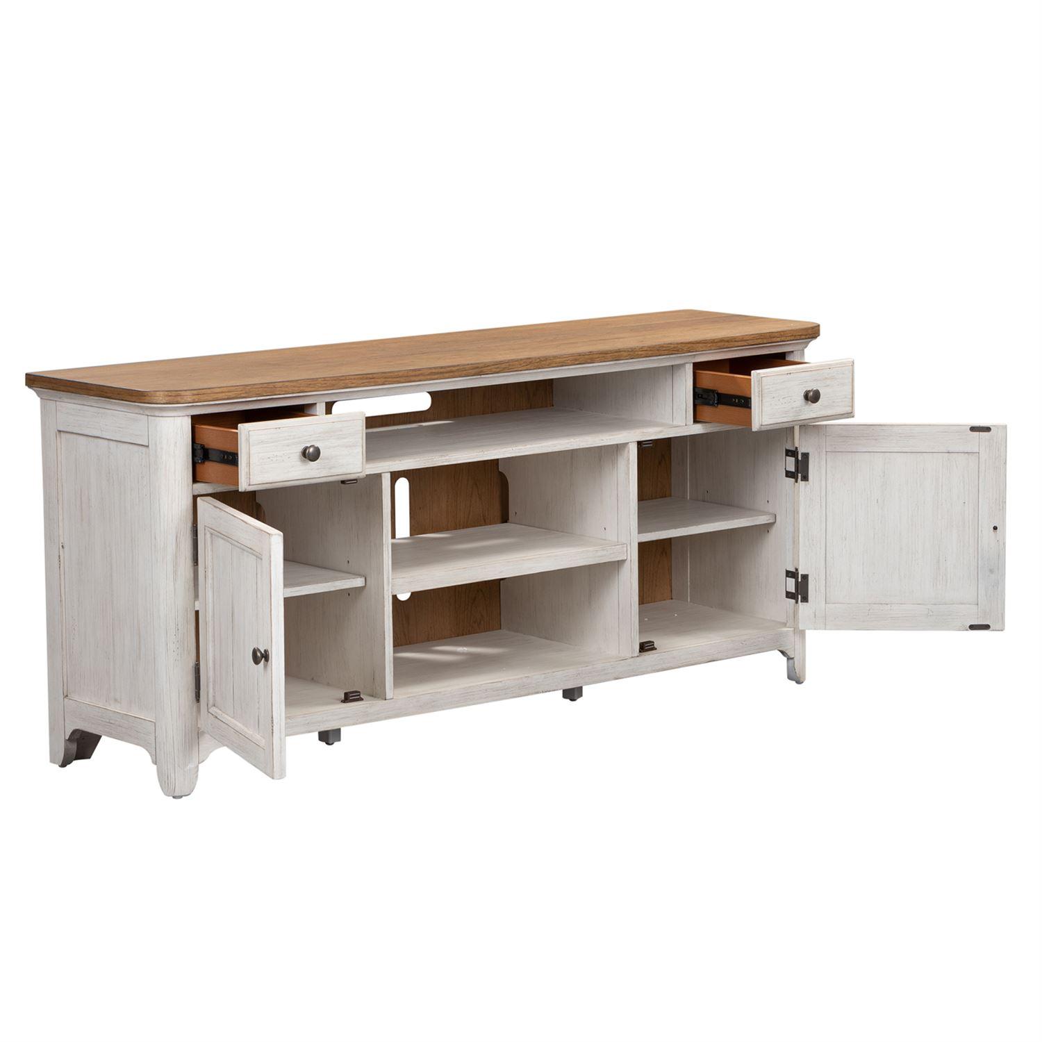 

                    
Liberty Furniture Farmhouse Reimagined  (652-ENT) TV Stand TV Stand White  Purchase 
