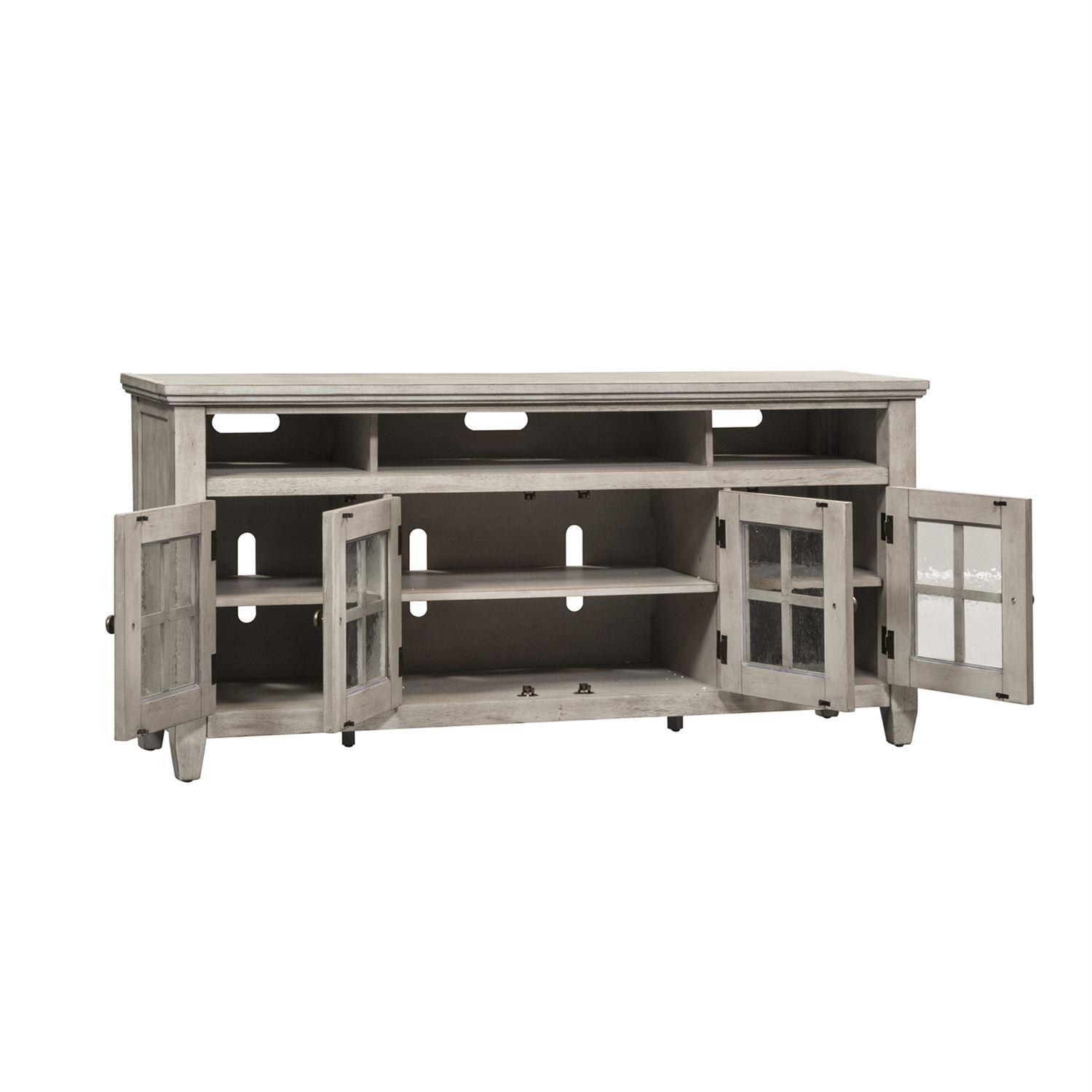 

    
Liberty Furniture Heartland  (824-ENTW) TV Stand TV Stand White 824-TV66
