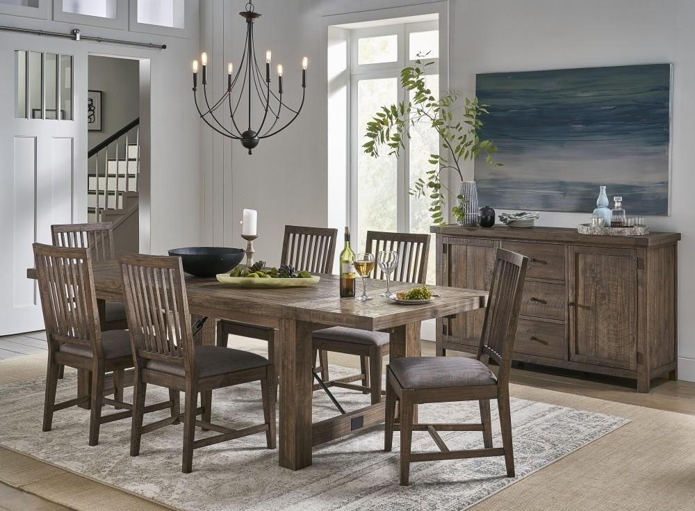 

    
Flint Oak Finish Solid Wood Rustic Dining Set 8Pcs AUTUMN by Modus Furniture
