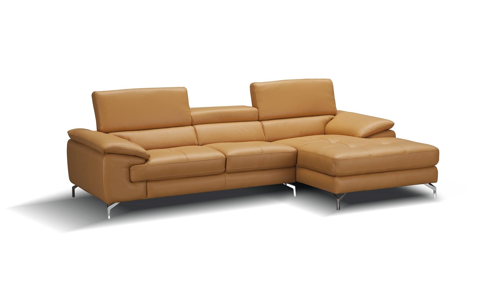 

    
Freesia Full Top Grain Italian Leather Sectional Sofa LHC Contemporary J&M A973b
