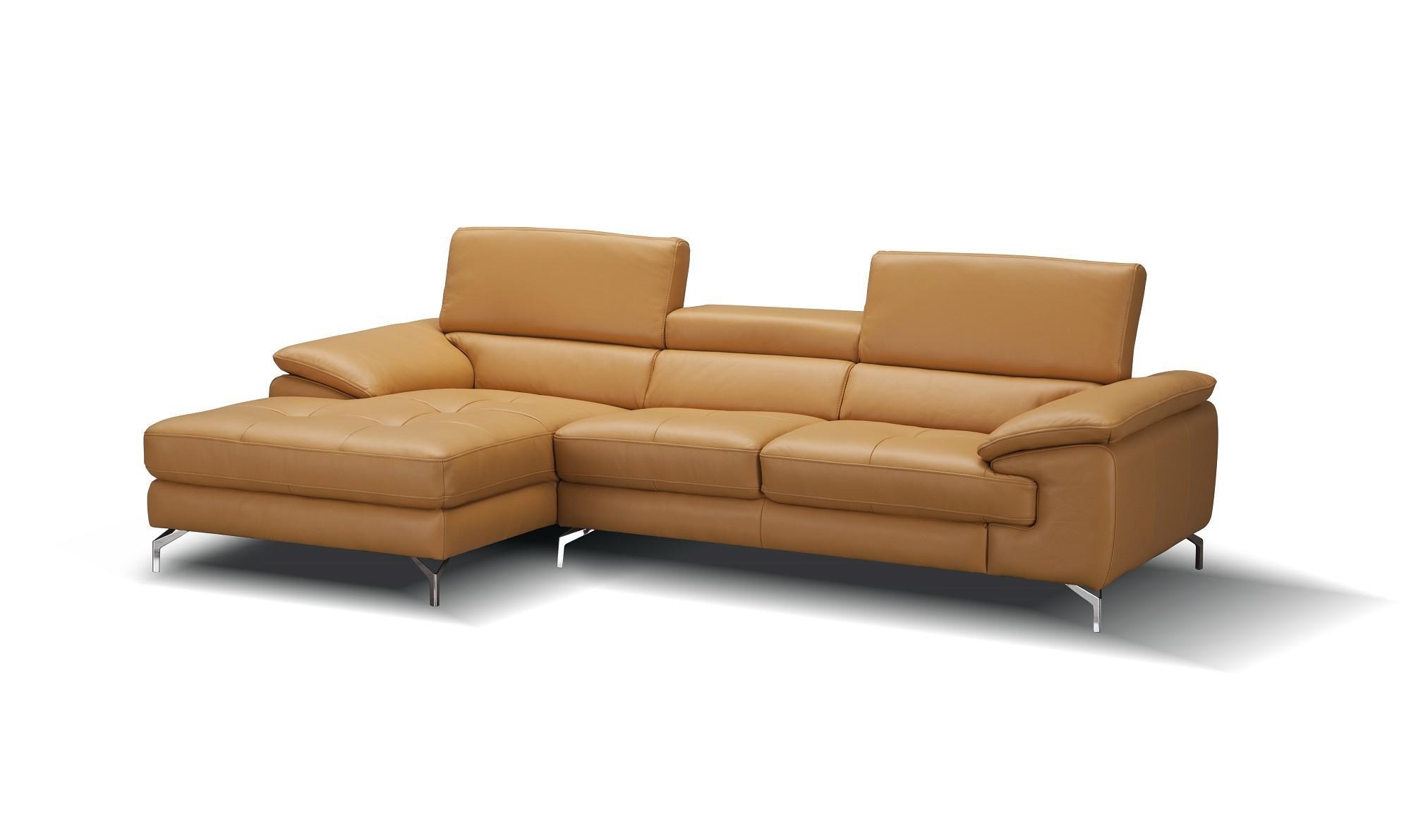 Contemporary Sectional Sofa A973b SKU 179064 in Beige Leather
