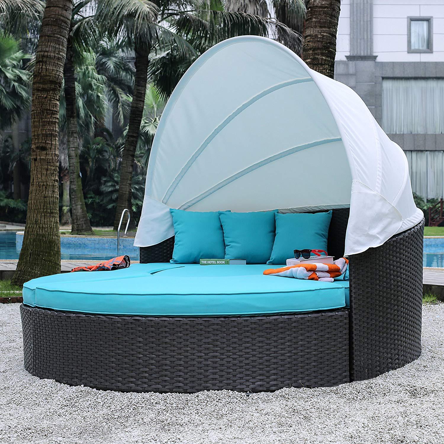 

    
Brown & Turquoise Outdoor Daybed Set 4Pcs ARIA CM-OS2117 Furniture of America
