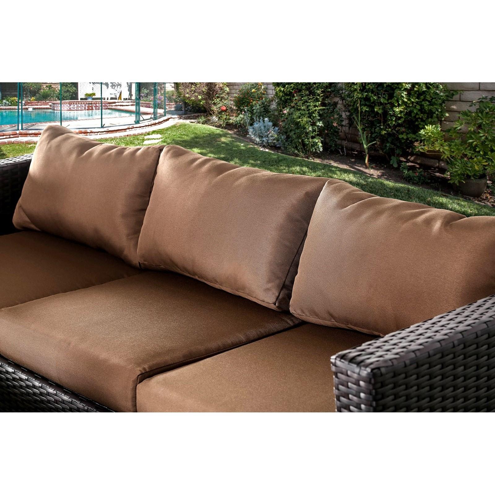 

                    
Furniture of America OLINA CM-OS1820BR Outdoor Sectional Sofa Set Espresso Wicker Purchase 
