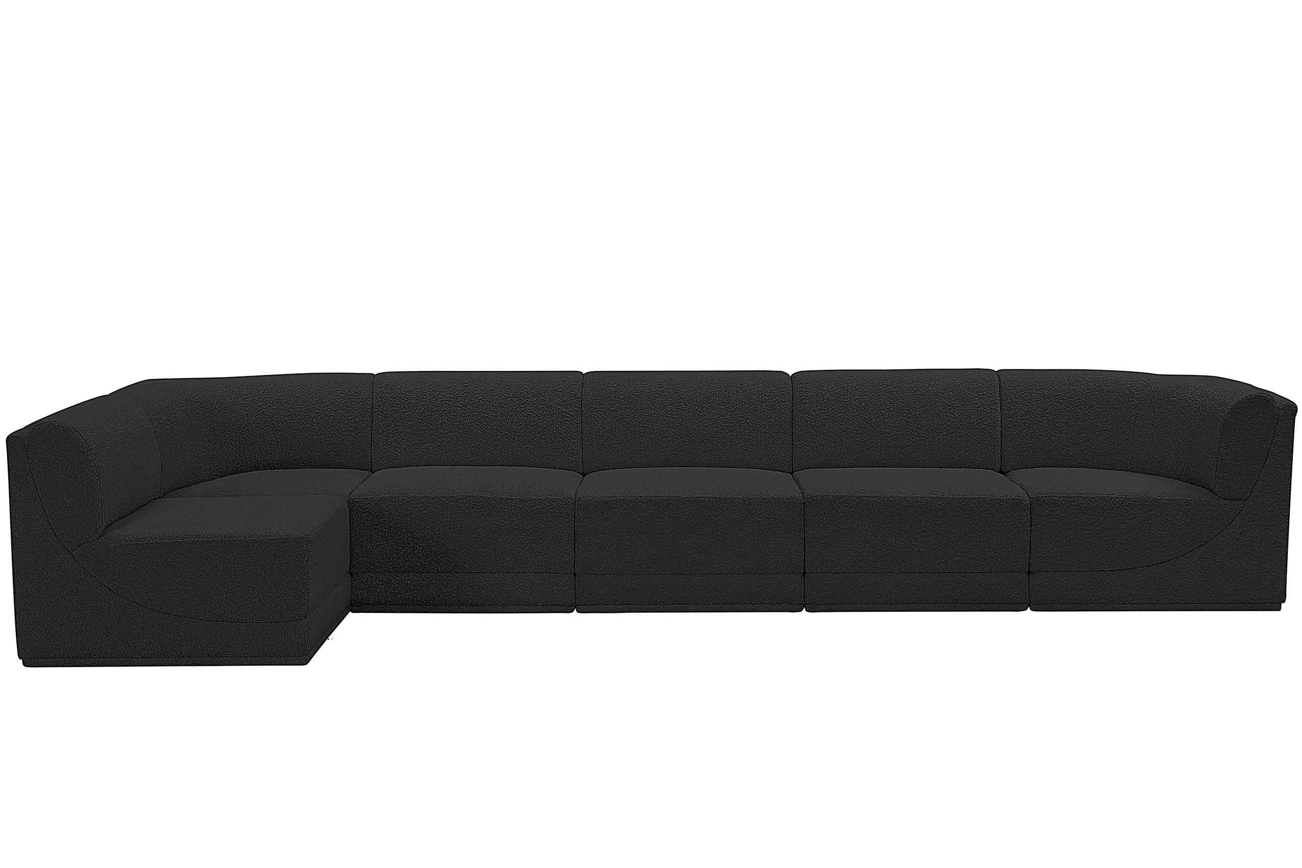 

        
Meridian Furniture Ollie 118Black-Sec6A Modular Sectional Black Boucle 094308305721
