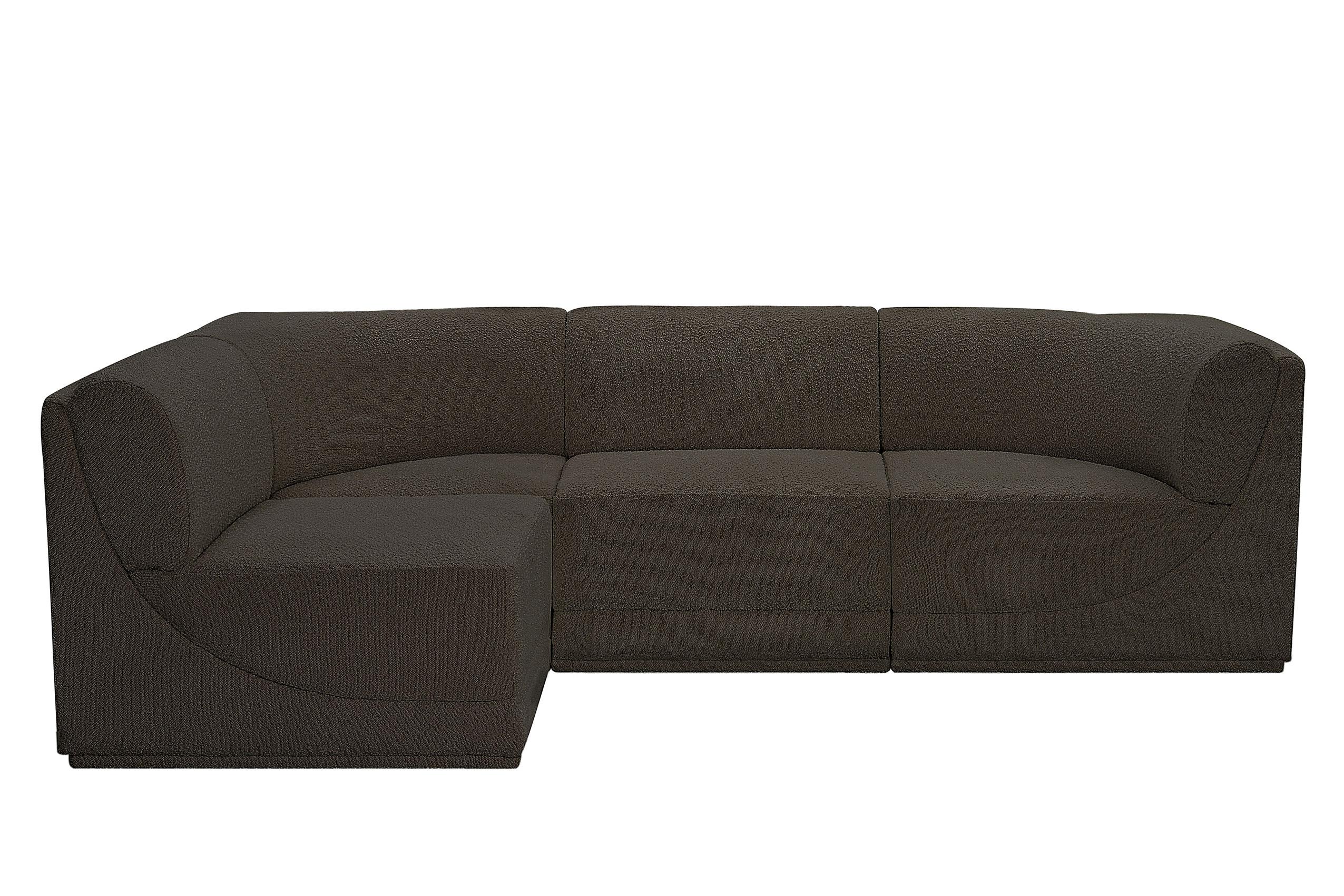 

        
Meridian Furniture Ollie 118Brown-Sec4A Modular Sectional Brown Boucle 094308305547
