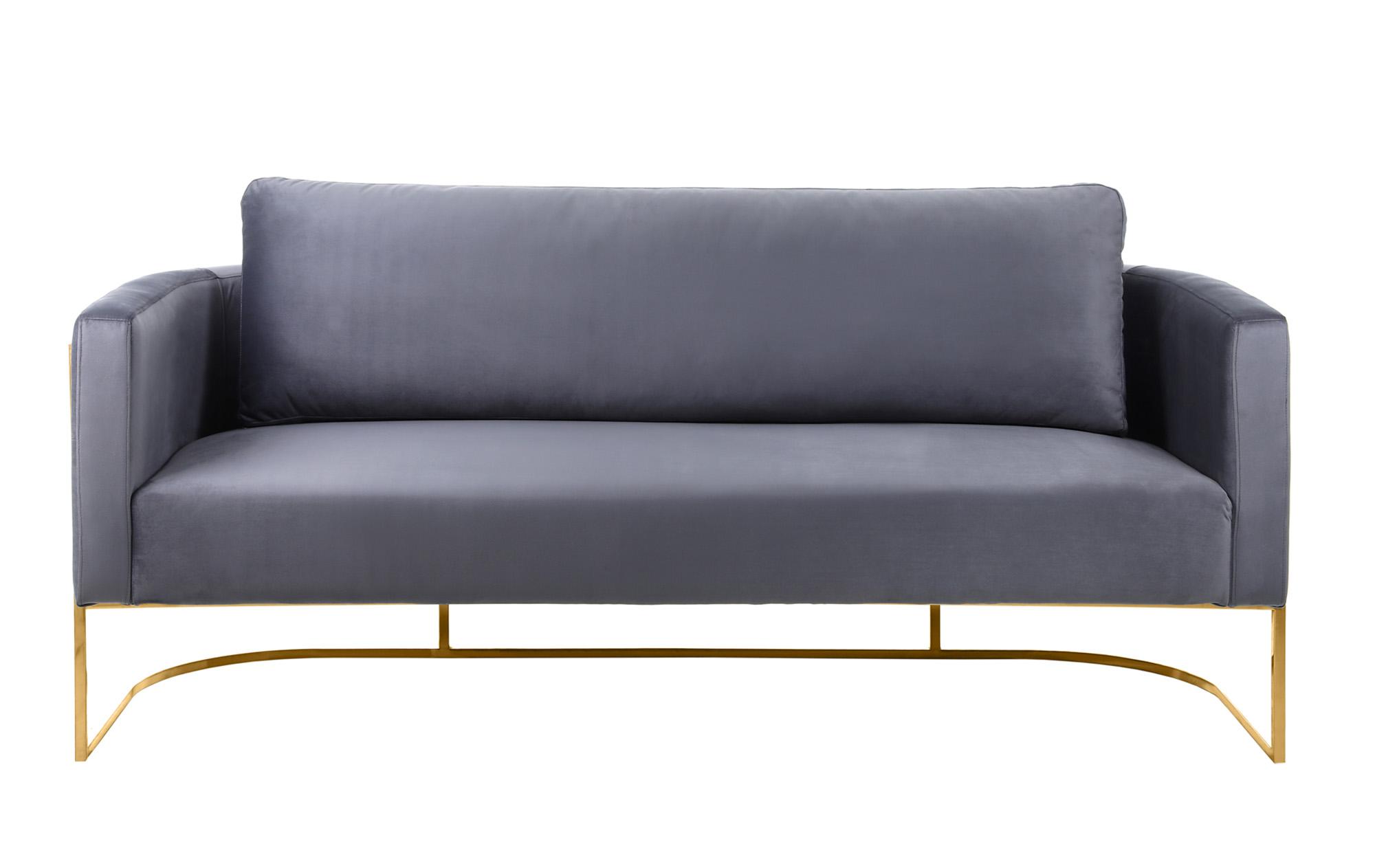 

    
 Order  Glam Gold & Grey Velvet Sofa Set 3Pcs CASA 692Grey-S Meridian Contemporary
