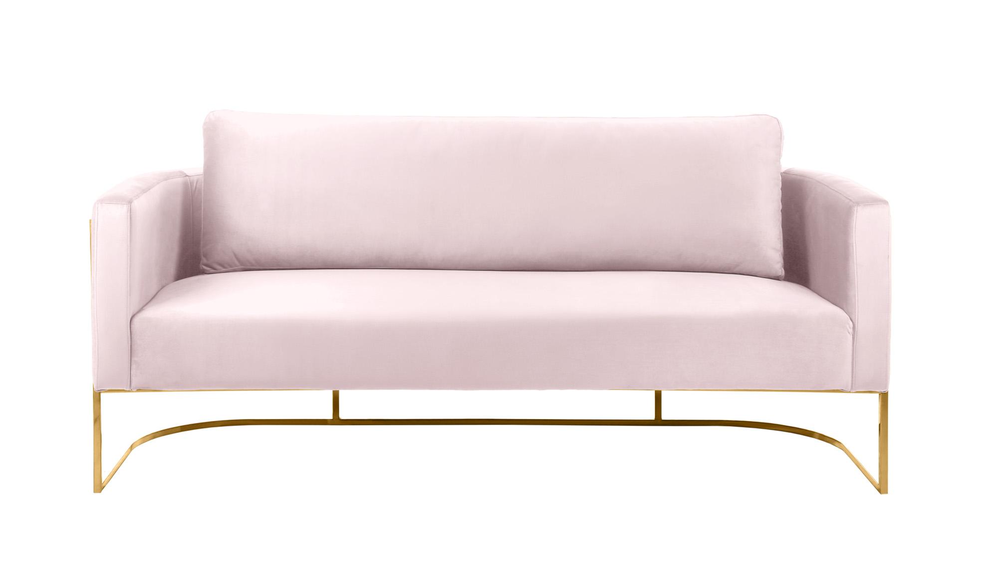 

    
692Pink-S-Set-2 Glam Gold & Pink Velvet Sofa Set 2Pcs CASA 692Pink-S Meridian Contemporary Modern
