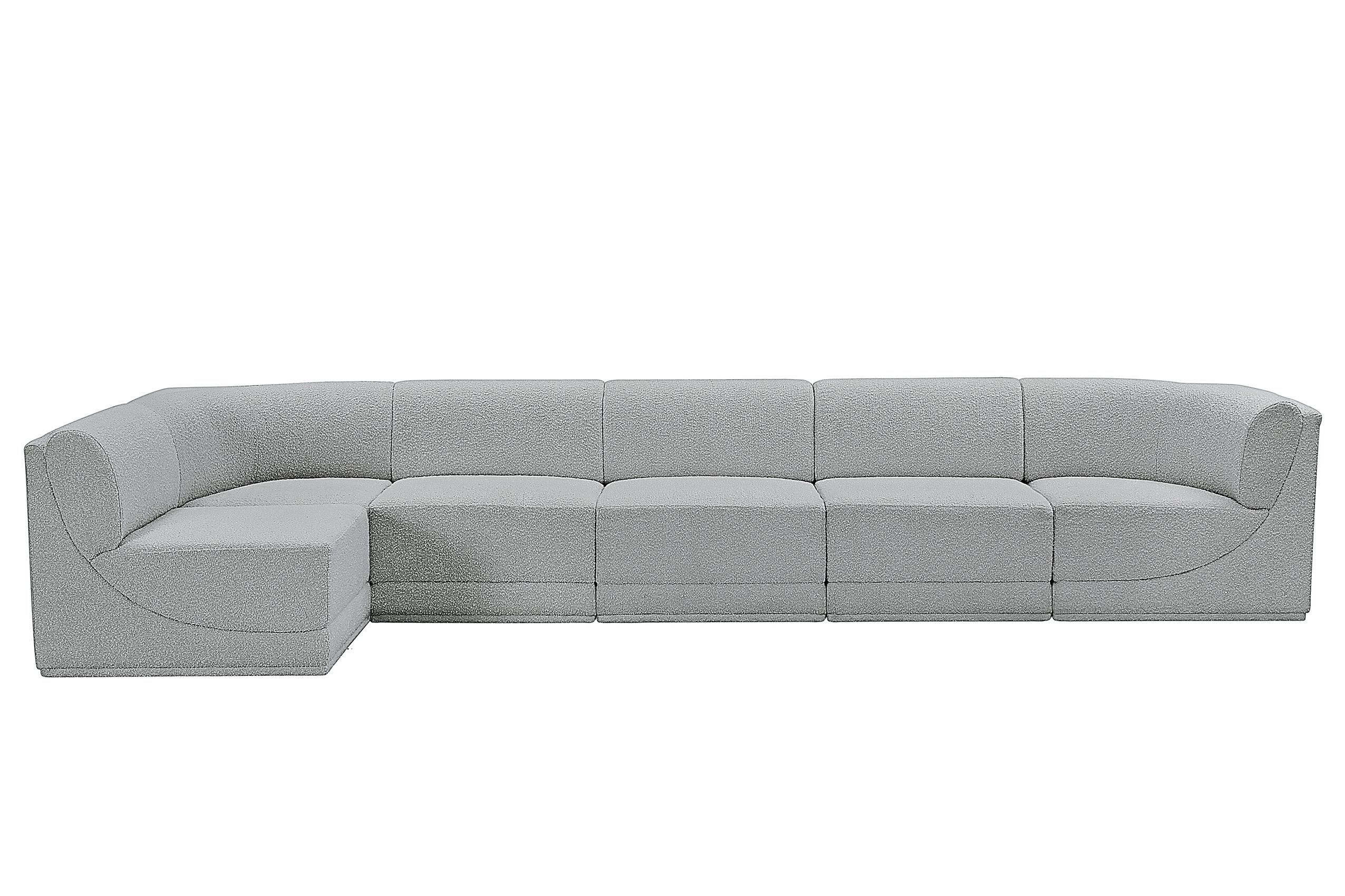 

        
Meridian Furniture Ollie 118Grey-Sec6A Modular Sectional Gray Boucle 094308305738
