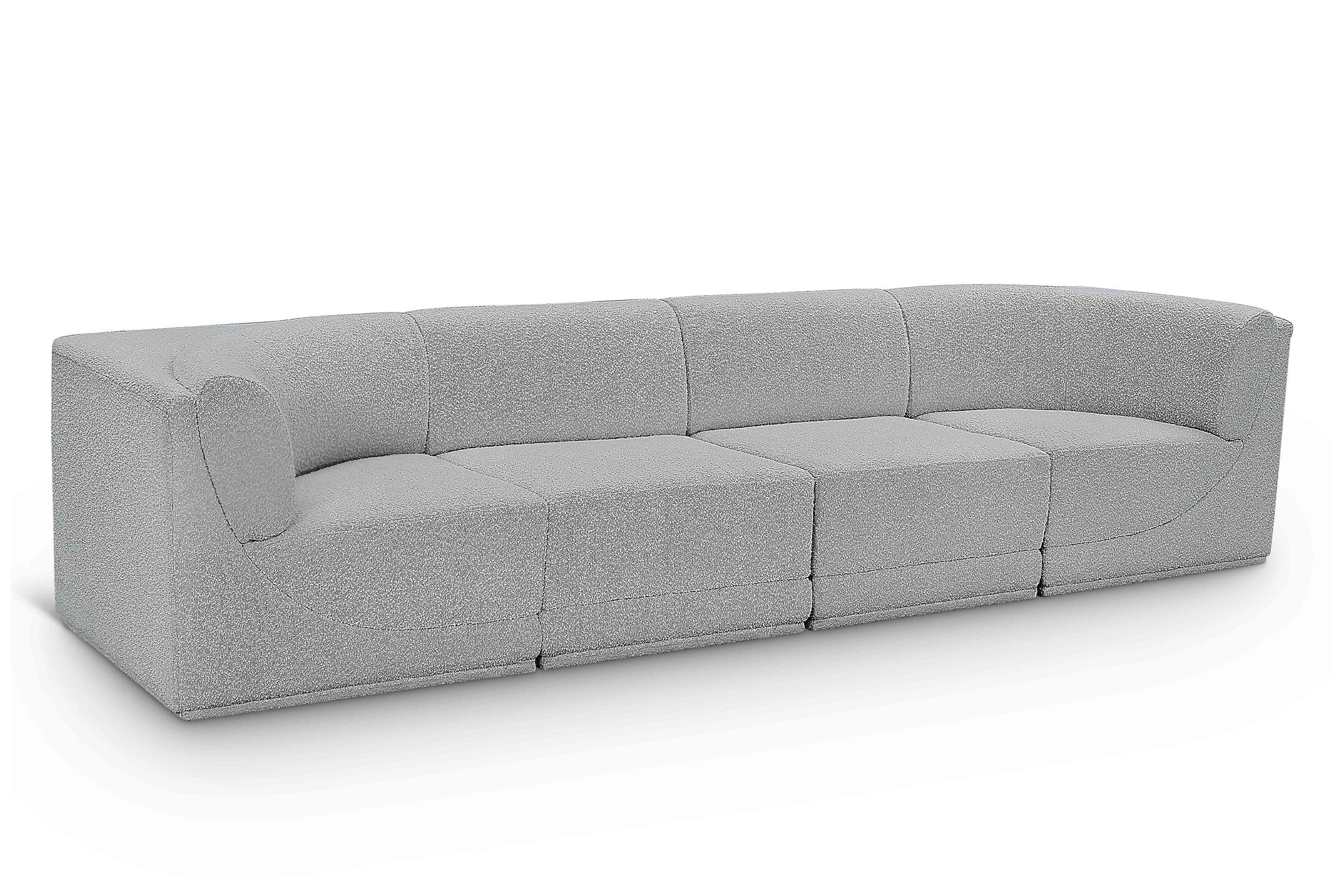 

    
Glam Gray Boucle Modular Sofa Ollie 118Grey-S128 Meridian Contemporary Modern
