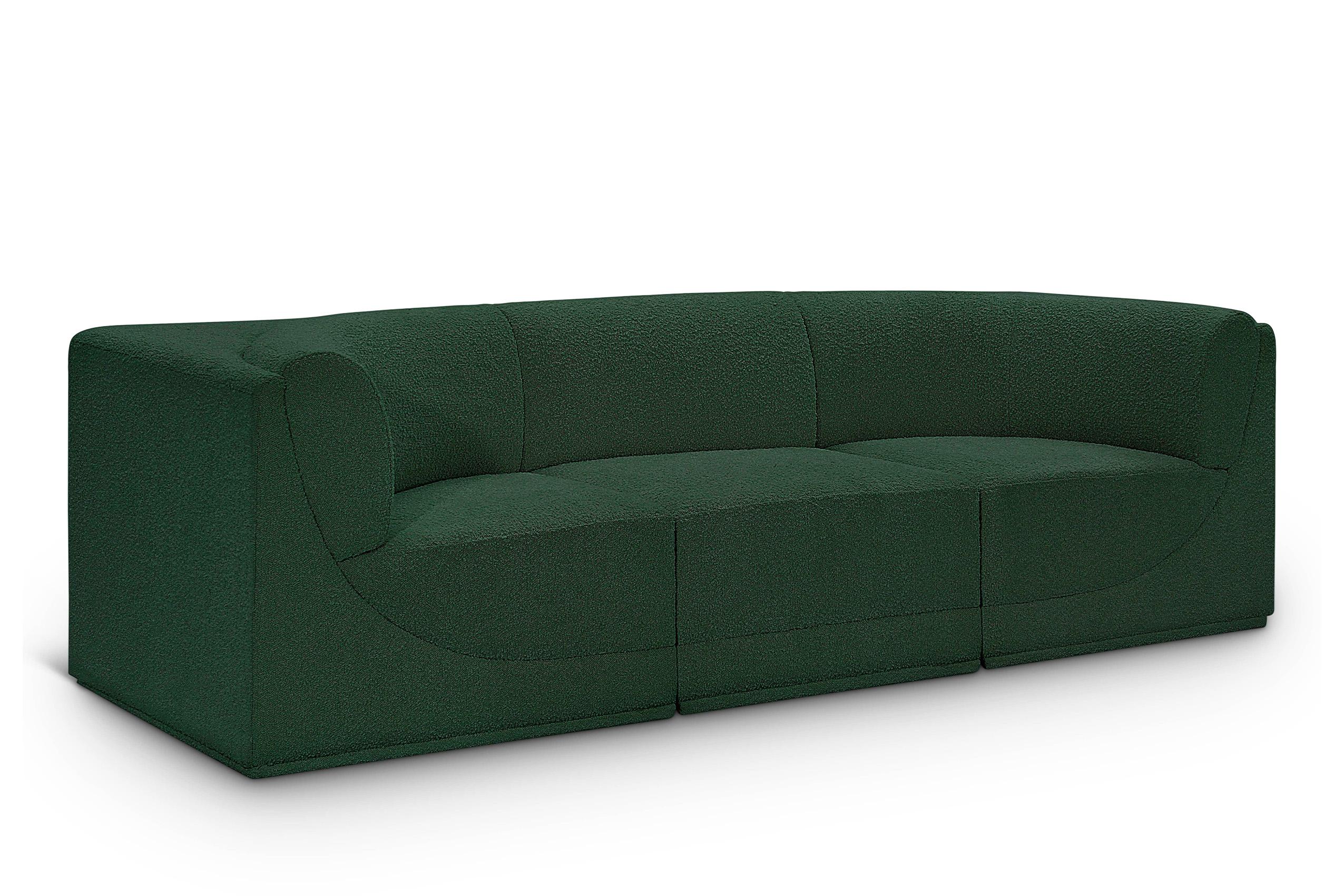 

    
Glam Green Boucle Modular Sofa Ollie 118Green-S98 Meridian Contemporary Modern
