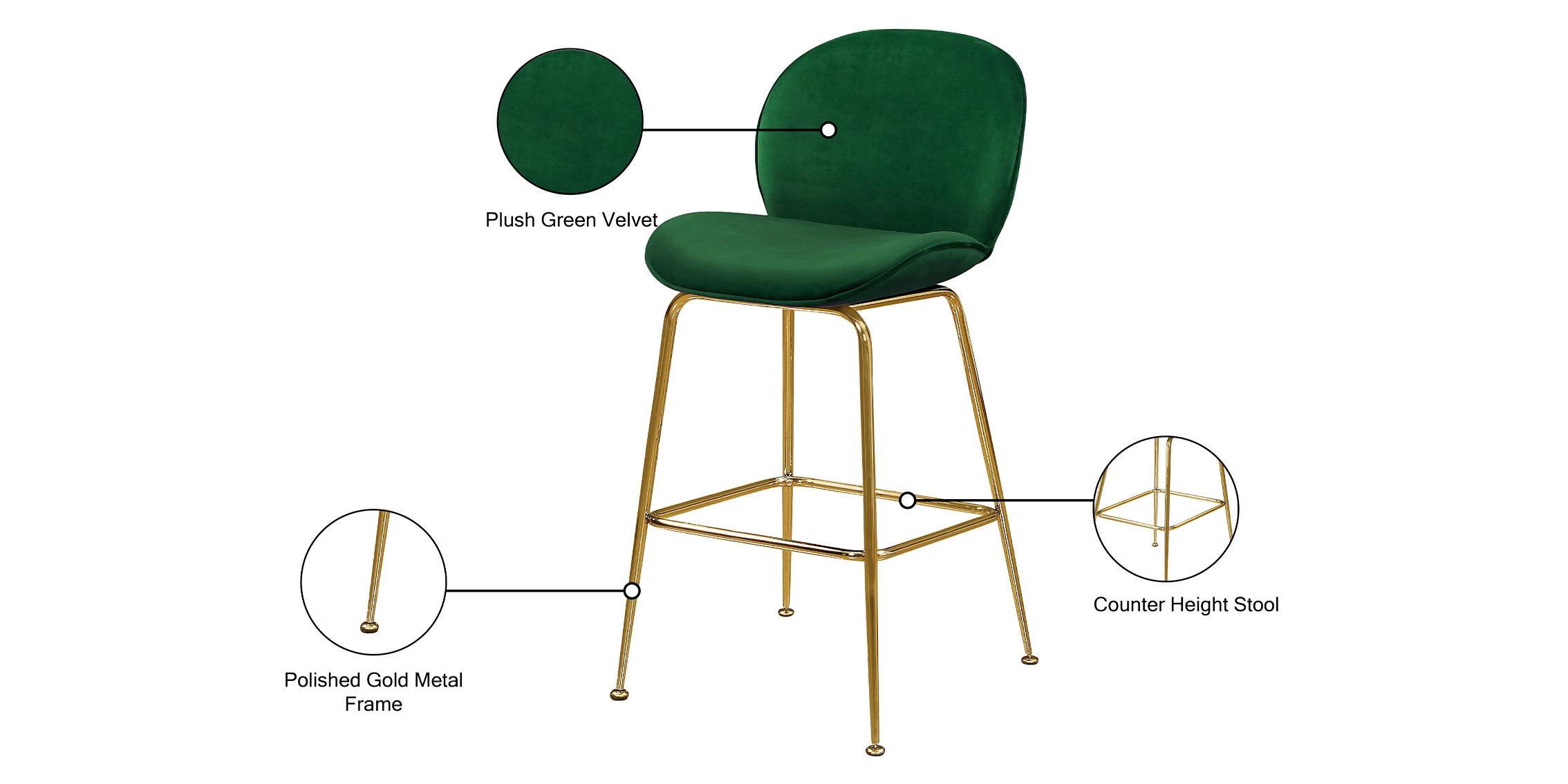

        
Meridian Furniture PARIS 787Green-C Counter Stool Set Green Velvet 647899952814
