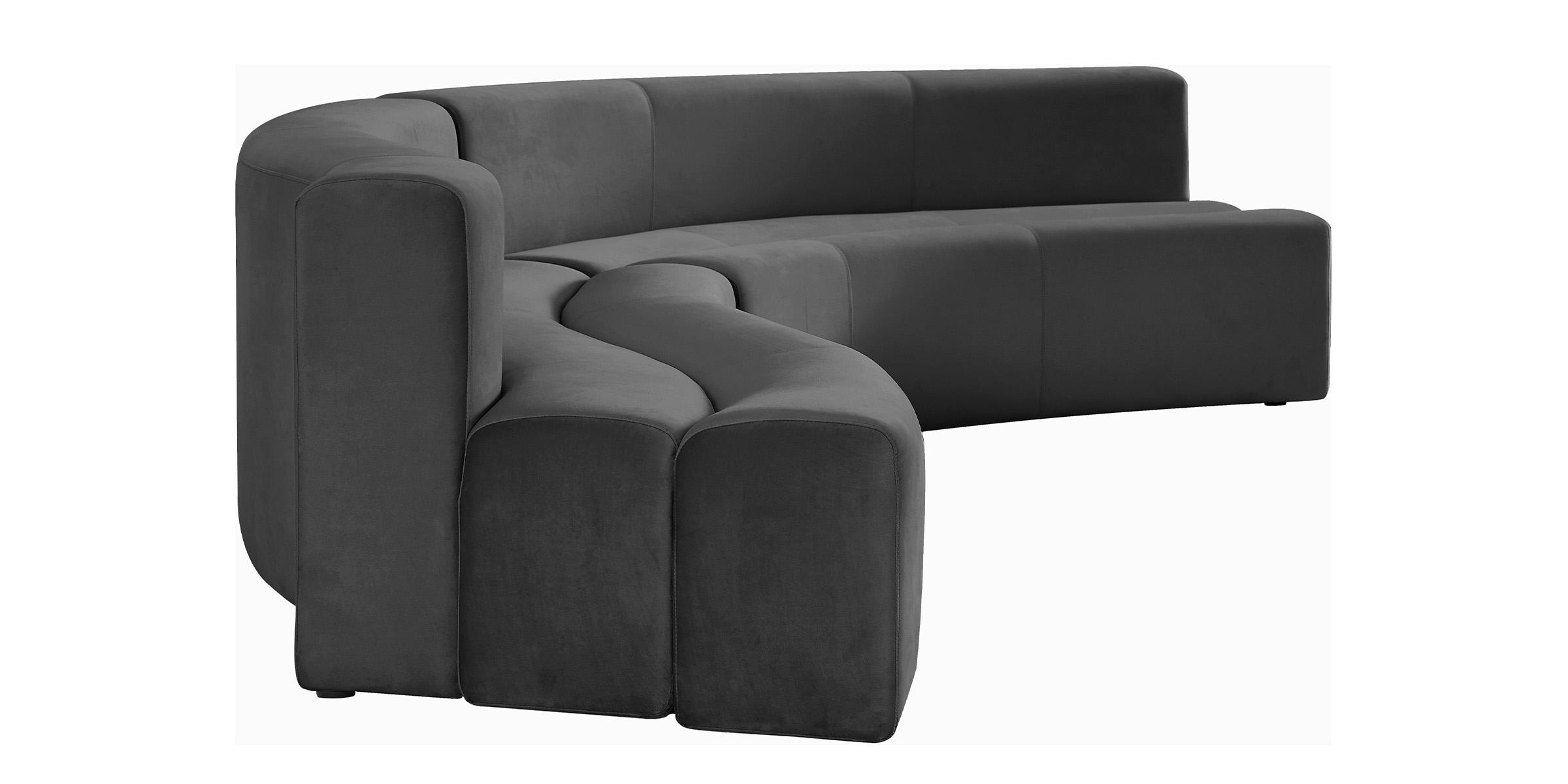 

        
Meridian Furniture Curl 624Grey-Sectional Sectional Sofa Gray Velvet 094308255859
