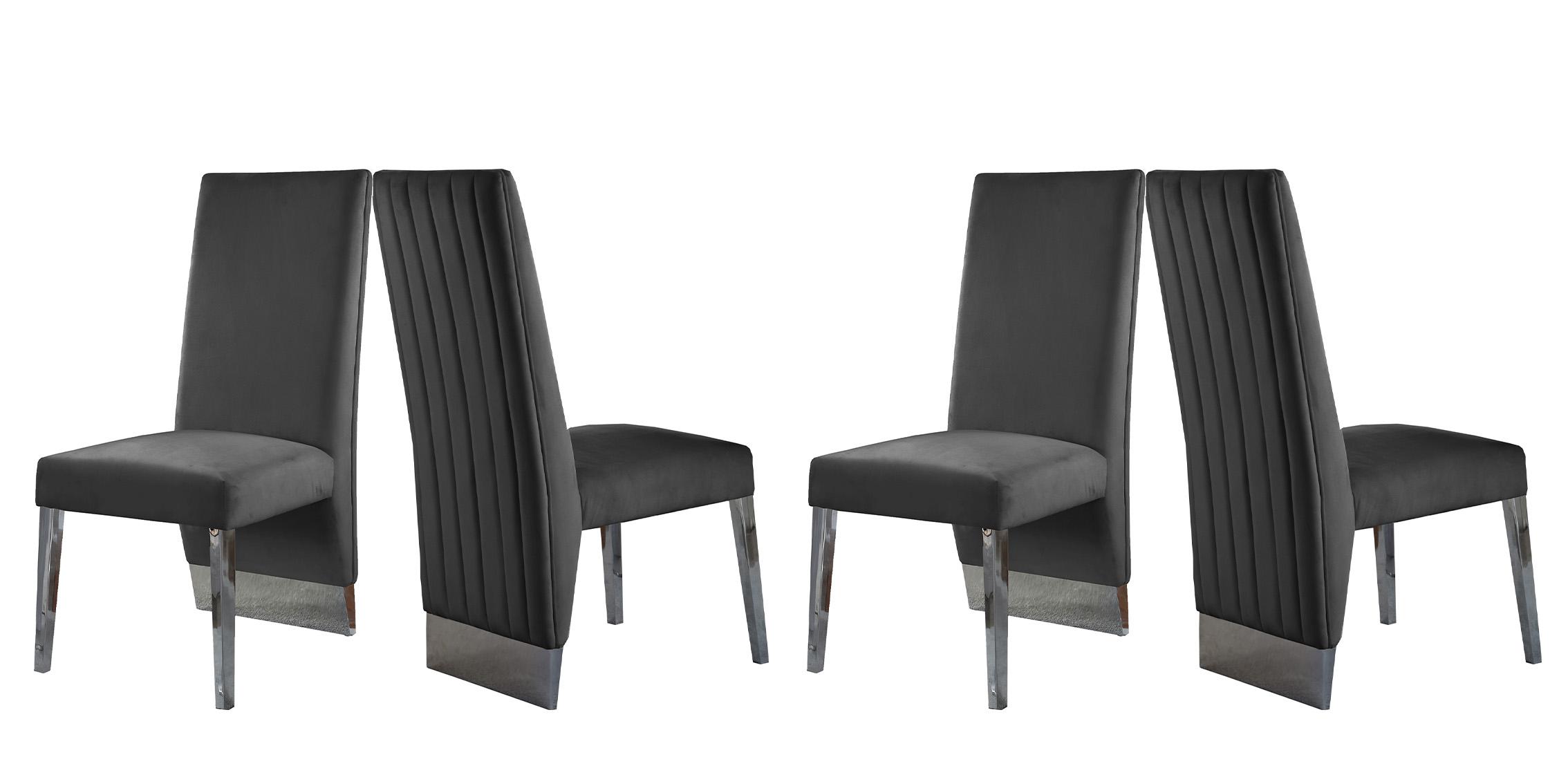 Meridian Furniture PORSHA 756Grey-C Dining Side Chair