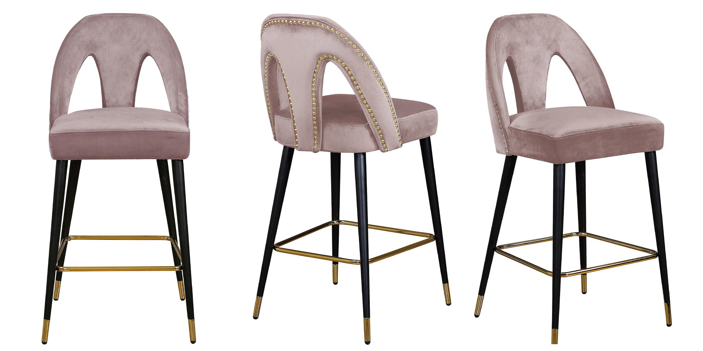 

        
Meridian Furniture AKOYA 795Pink Counter Stool Set Pink Velvet 647899953200
