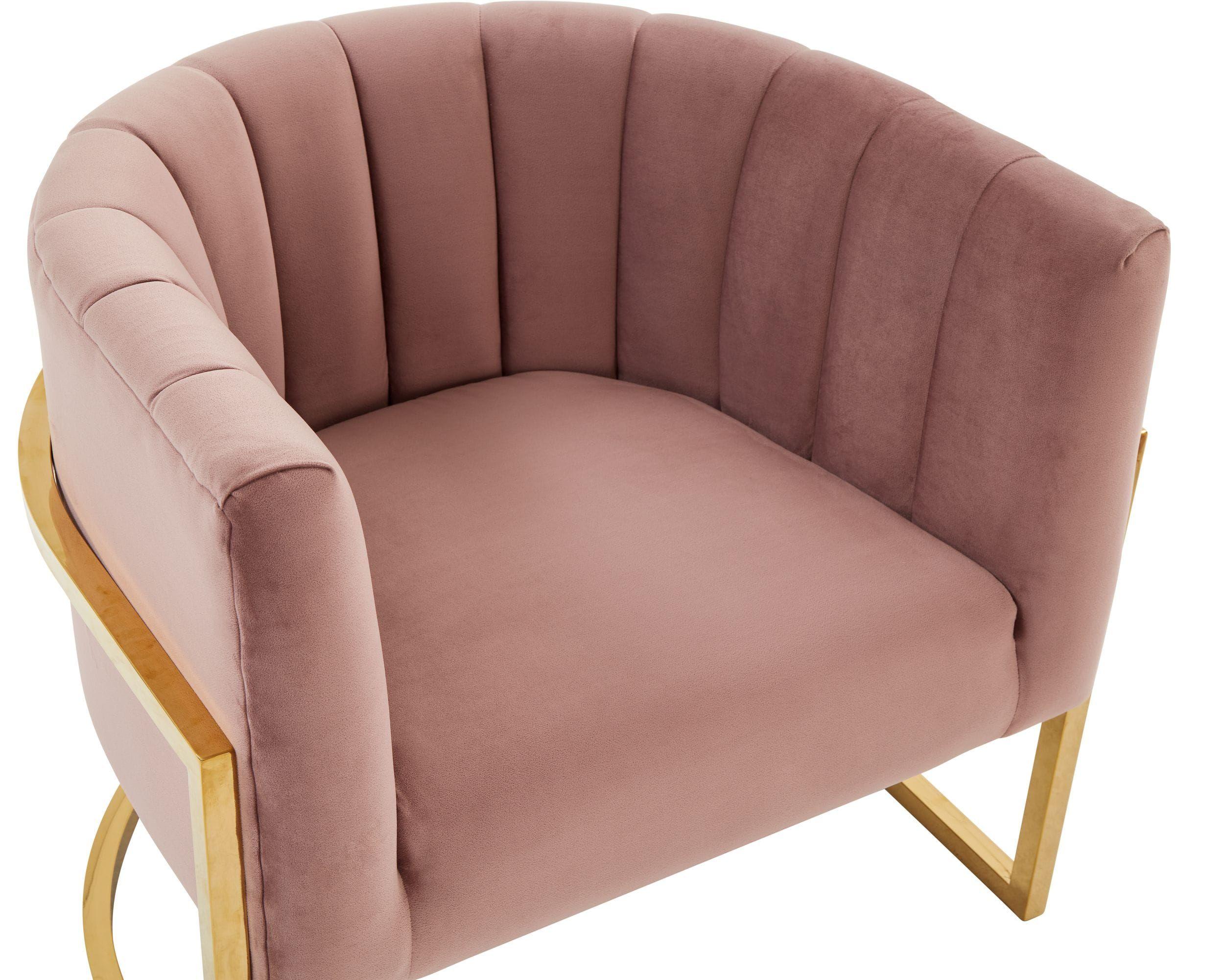 

    
Glam Pink Velvet & Gold Accent Chair Set 2Pcs Modrest Landau VIG Modern
