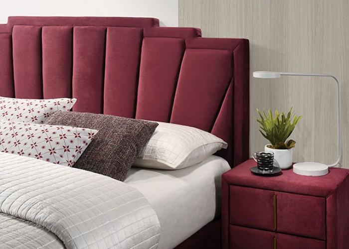 

    
Furniture of America Florizel King Panel Bedroom Set 3PCS CM7411RD-EK-3PCS Panel Bed Red/Gold CM7411RD-EK-3PCS
