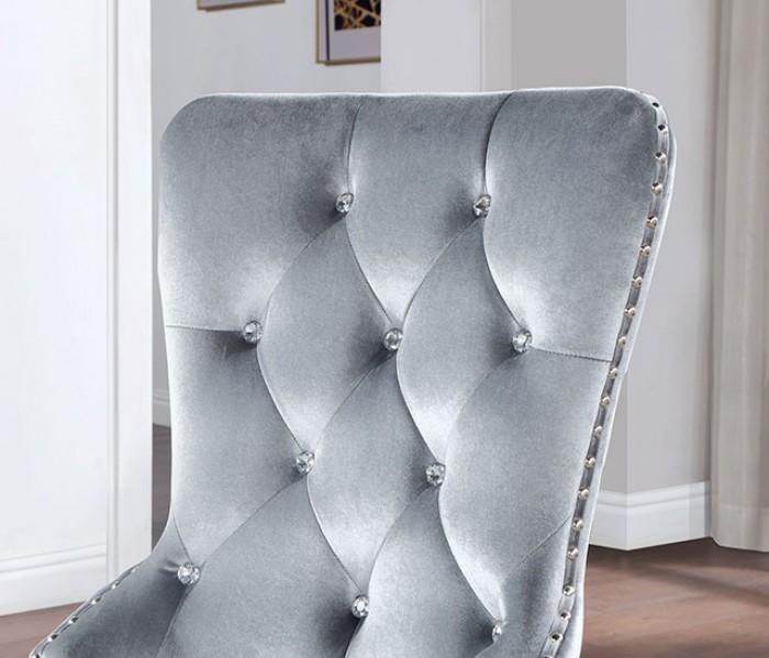 

    
Glam Silver/Dark Gray Solid Wood Side Chair Set 2PCS Furniture of America Adalia CM3241GY-SC-2PK
