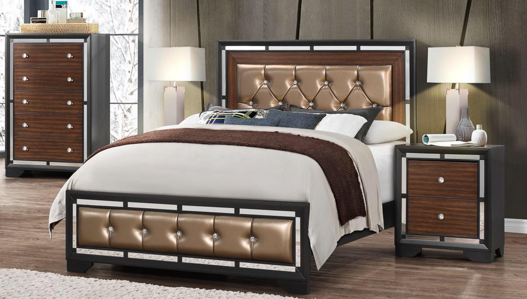 

    
Global Furniture Camila Modern Dark Grey Finish Wood Accents Queen Bedroom Set 5 Pcs
