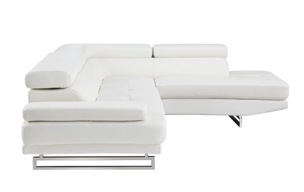 

        
Global United 8136 Sectional Sofa White Bonded Leather 00083398860241
