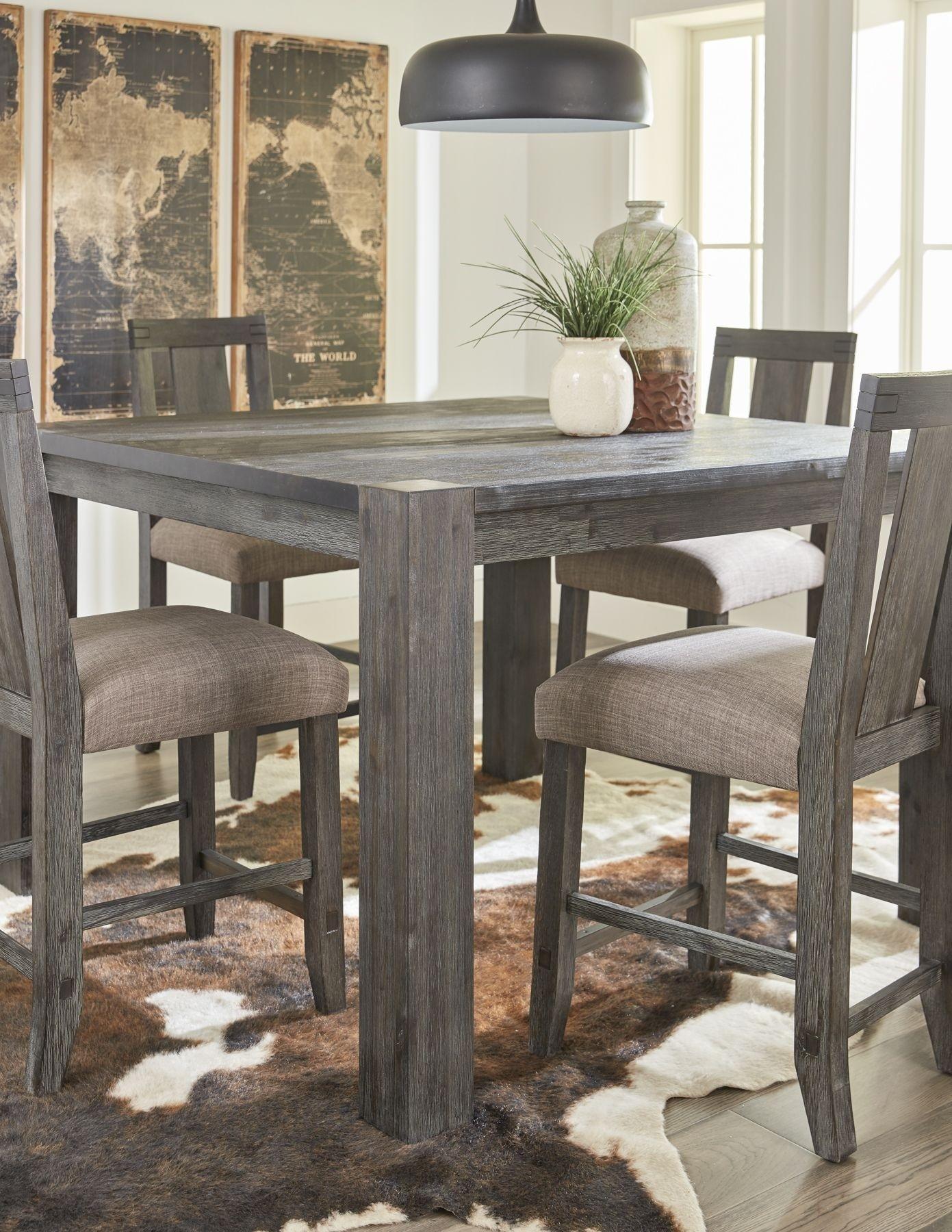 

                    
Modus Furniture MEADOW Counter Dining Set Graphite Fabric Purchase 
