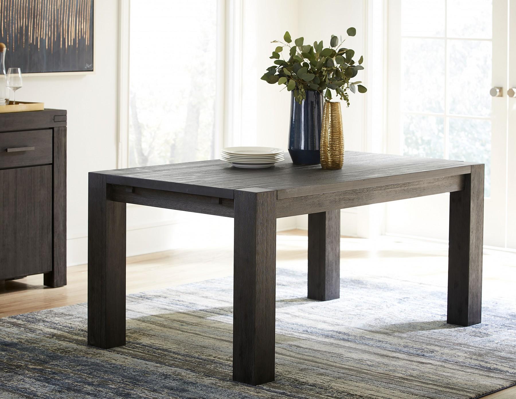 

    
Graphite Finish Acacia Solids Dining Table MEADOW by Modus Furniture
