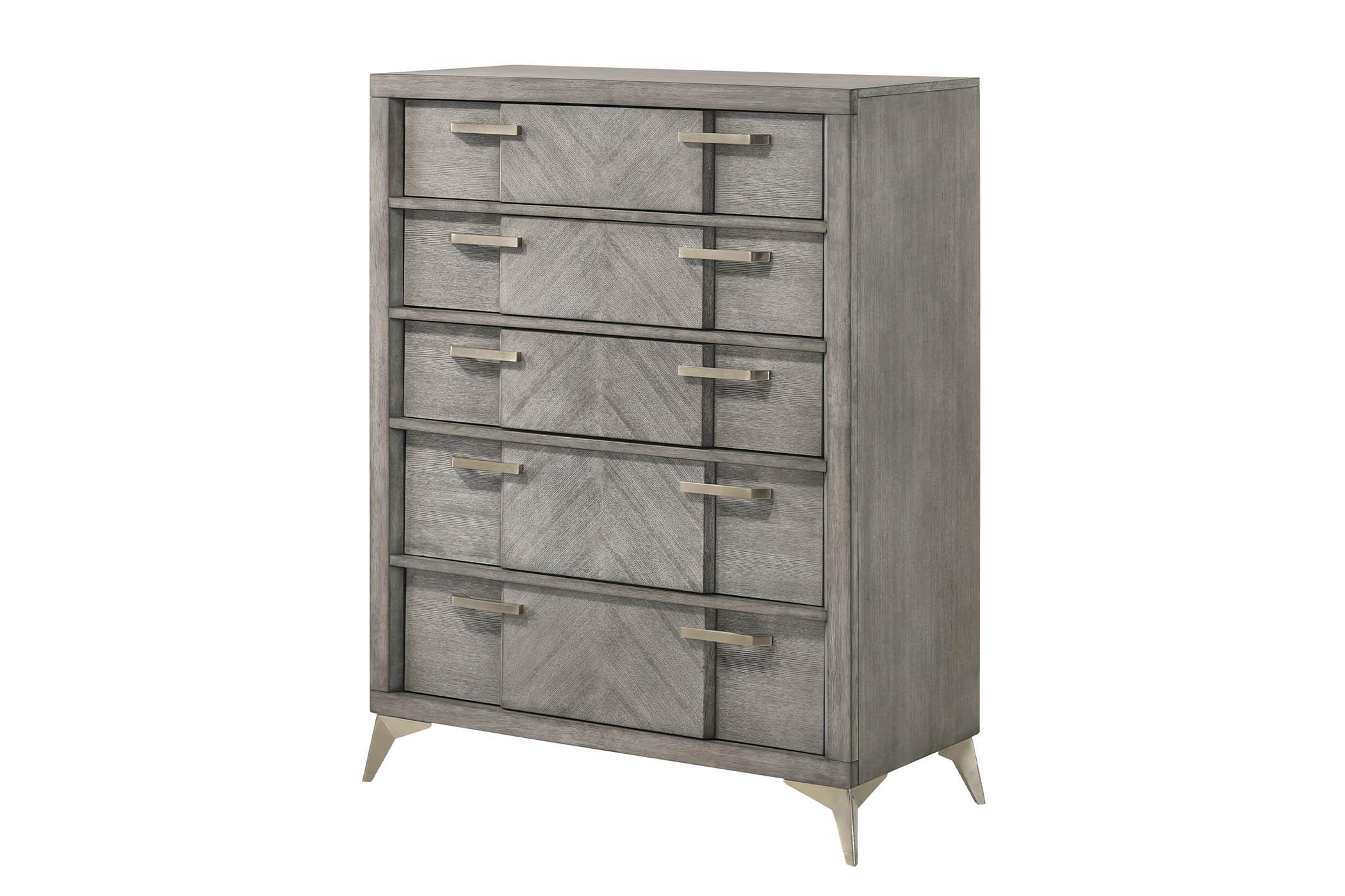 Contemporary, Modern Chest ARIES 211-150 211-150 in Gray 
