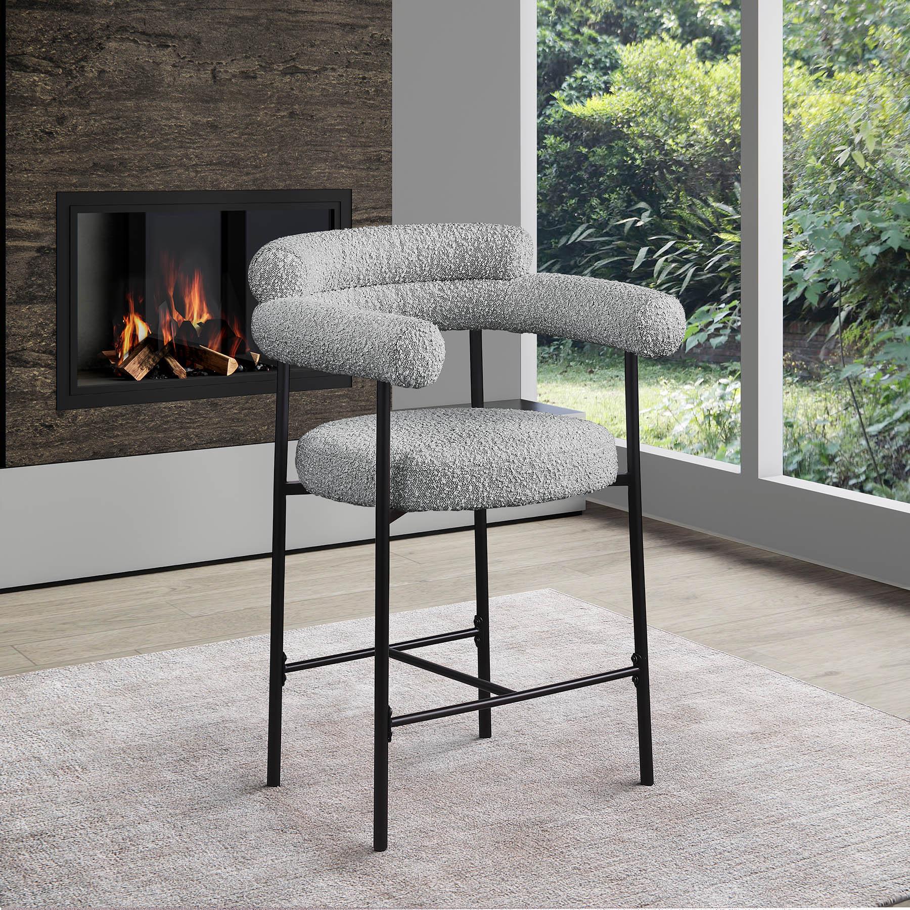 

        
Meridian Furniture 986Grey-C Counter Stool Set Gray Fabric 094308312859
