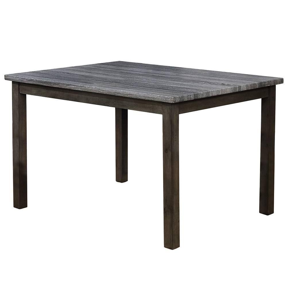 Modern, Simple Dining Table Pompei 2377GY-T-3648 in Dark Gray, Brown 