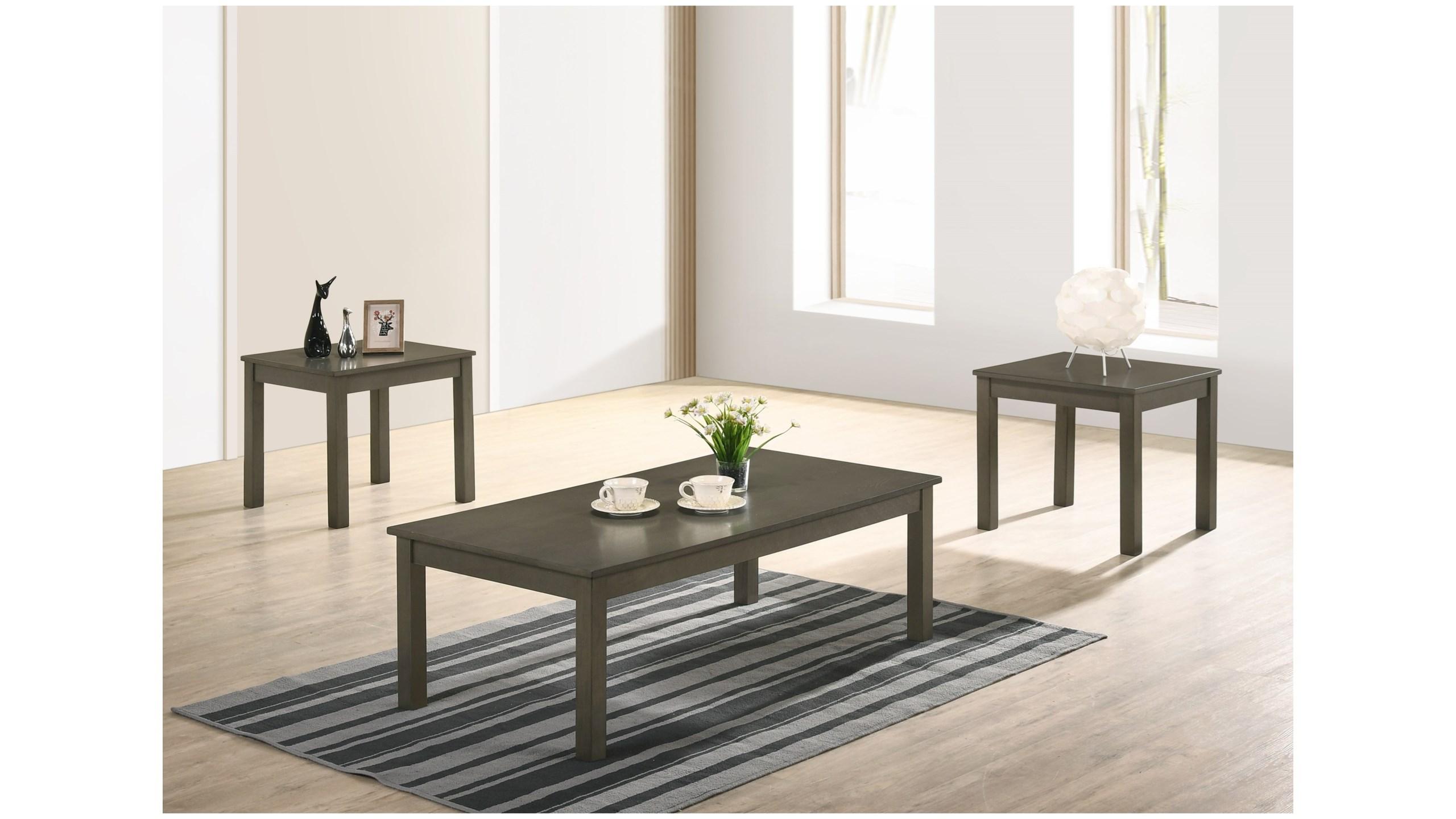 

    
Gray Coffee Table & 2 End Tables by Crown Mark Pierce 4711SET-GY
