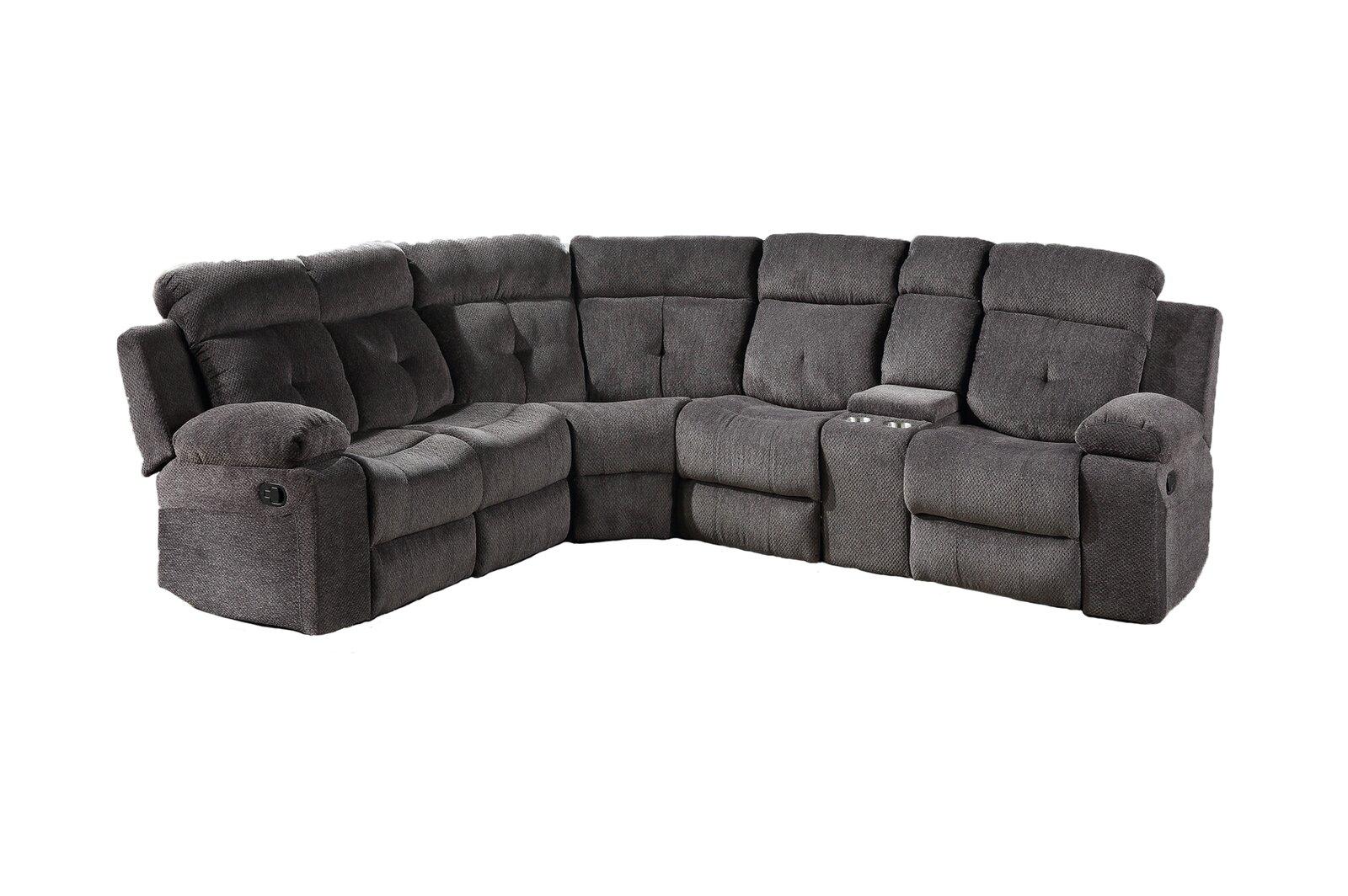 

    
Gray Fabric Sectional Recliner Sofa ARIZONA Galaxy Home Contemporary Modern
