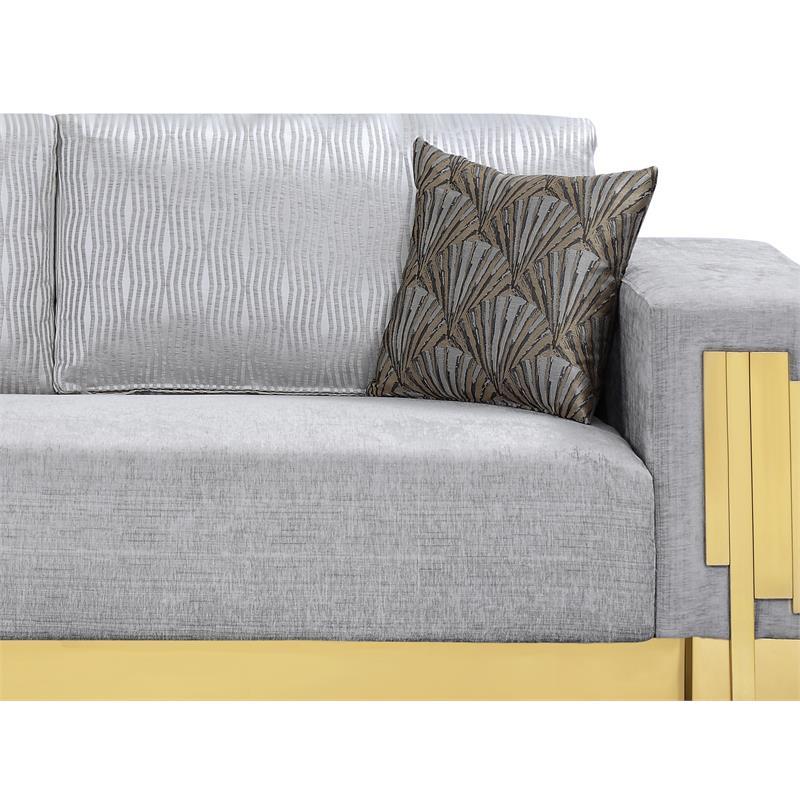 

        
Cosmos Furniture Megan Sofa and Loveseat Set Gray Fabric 810053741450
