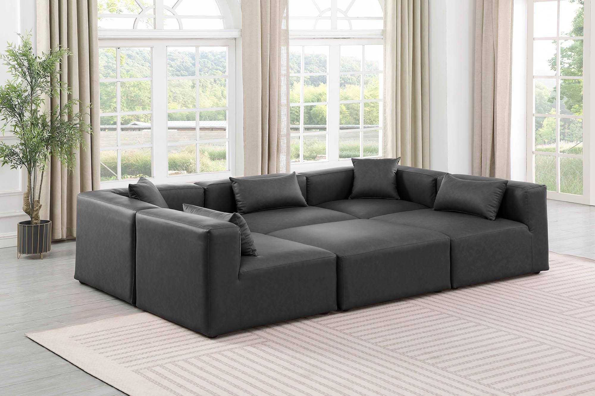 

    
Gray Faux Leather Modular Sectional CUBE 668Grey-Sec6C Meridian Contemporary
