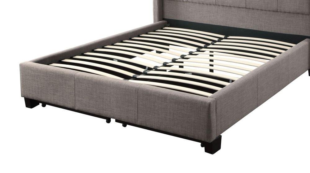 

    
 Order  Gray Linen Fabric Storage CAL King Bed Contemporary ROYAL by Modus Furniture
