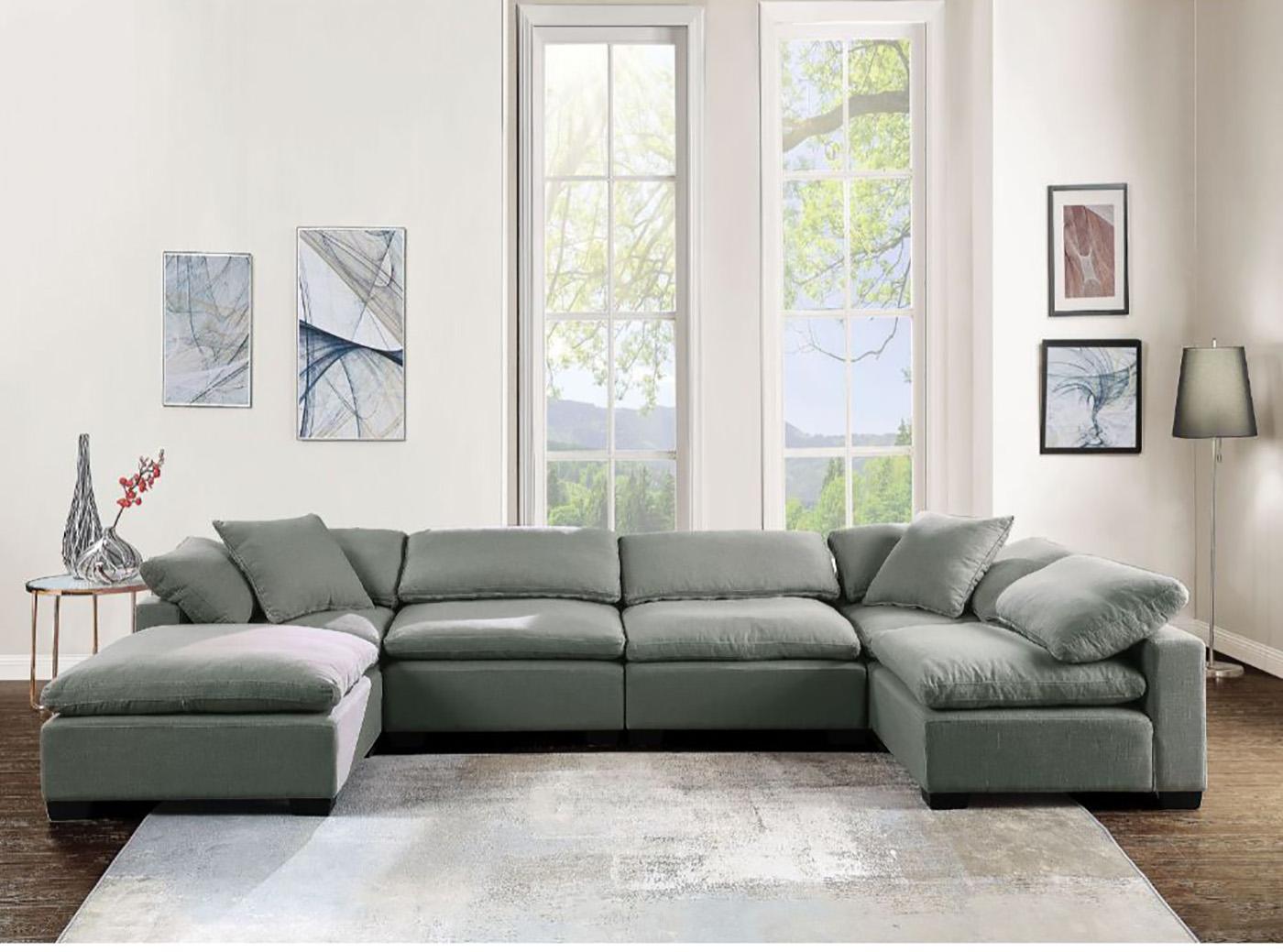 

    
Acme Furniture Kerry Modular Sectional Sofa Light Gray 53705-Sec Kerry
