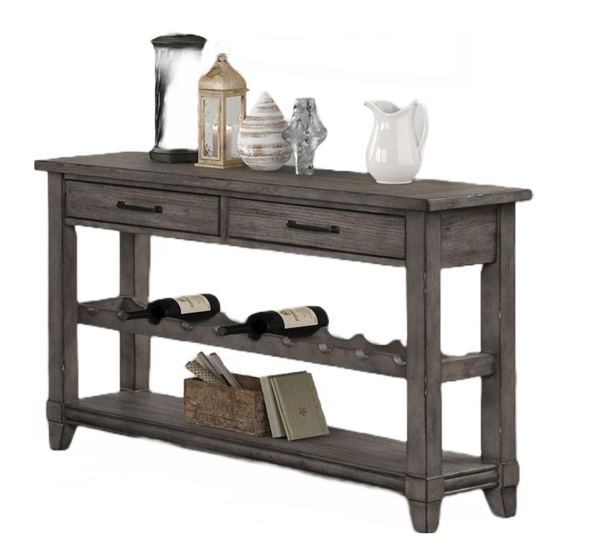 Modern, Transitional Accent Table Rustic 1284-006 in Gray 