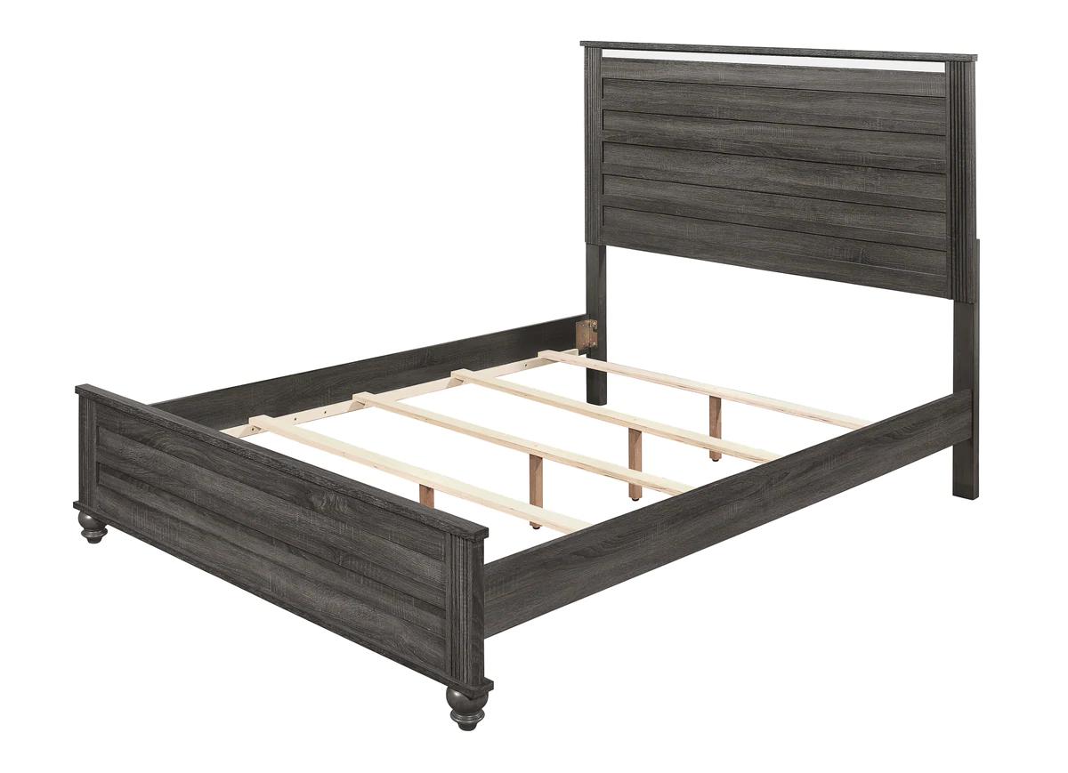 

    
Crown Mark Gaston Panel Bed Gray B9520-Q-Bed
