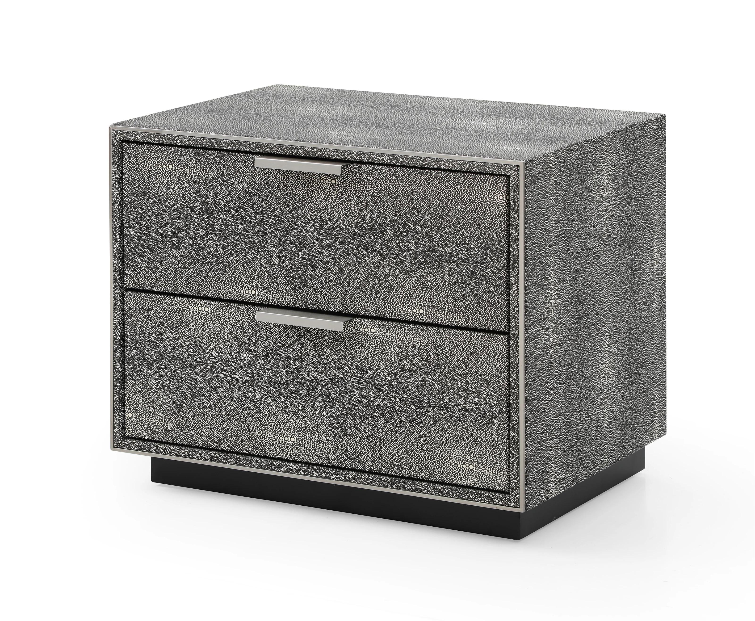 Contemporary, Modern Nightstand Dynasty VGVCN2108-2-GRY-NS in Gray 