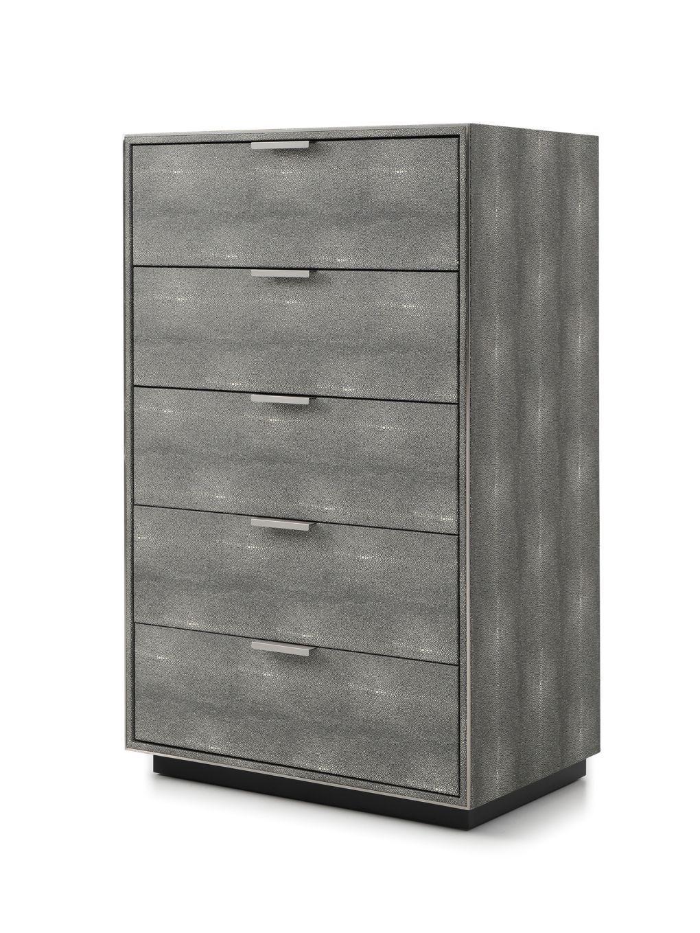 Contemporary, Modern Chest Dynasty VGVCJ2108-5H-GRY-CHEST in Gray 