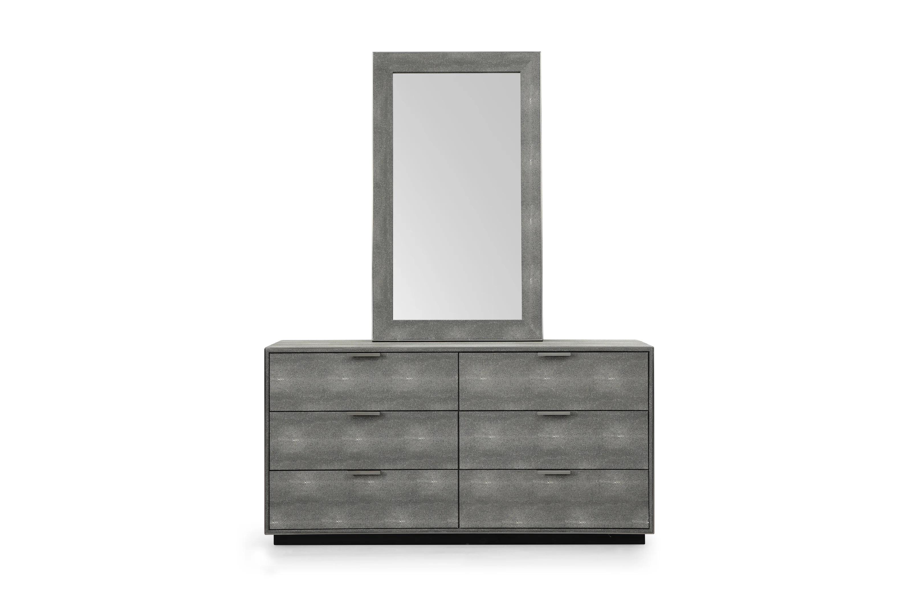 

    
Gray Shagreen Dresser + Mirror by VIG Modrest Dynasty
