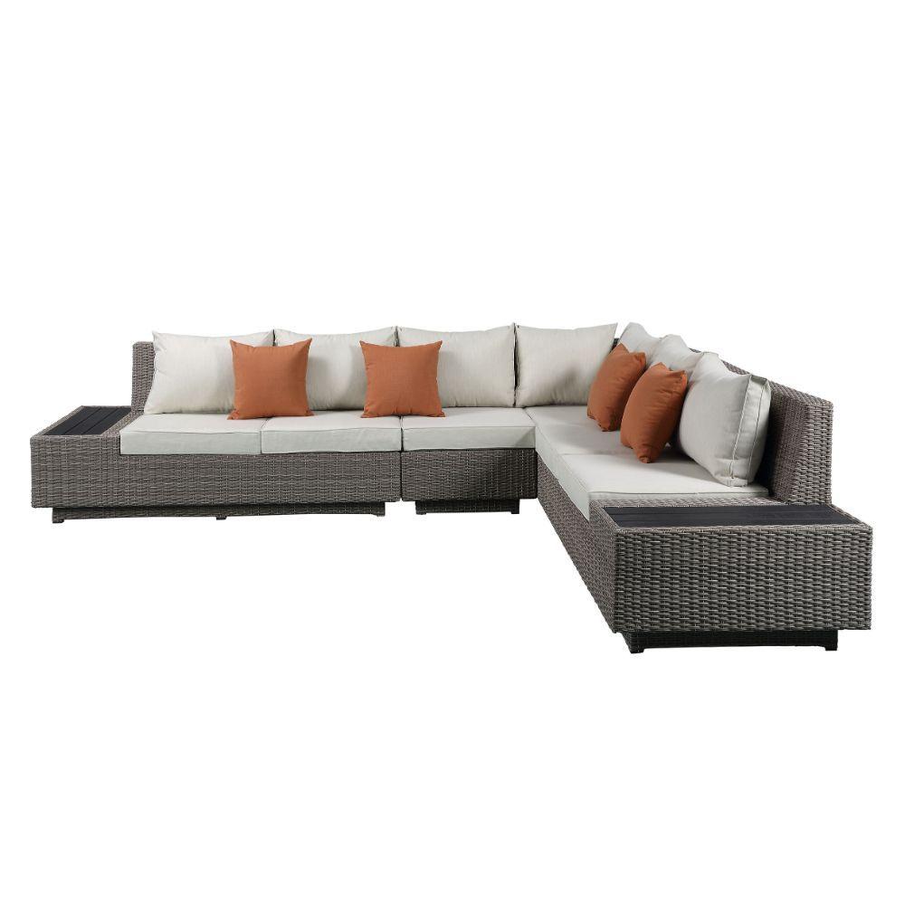 

    
Acme Furniture 45020 Salena Patio Sectional Set Gray 45020
