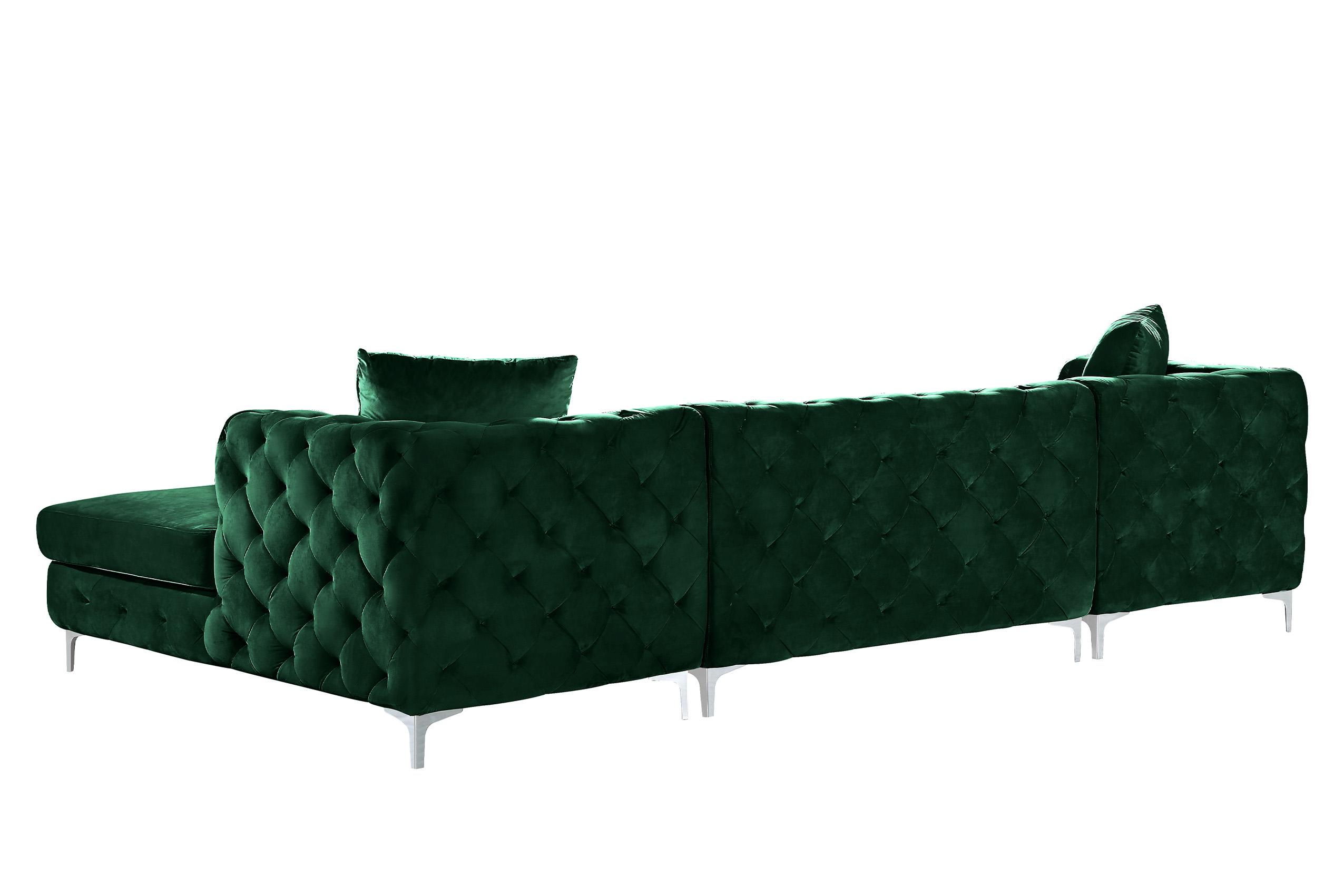 

        
Meridian Furniture Gail 664Green Sectional Sofa Green Velvet 753359801360
