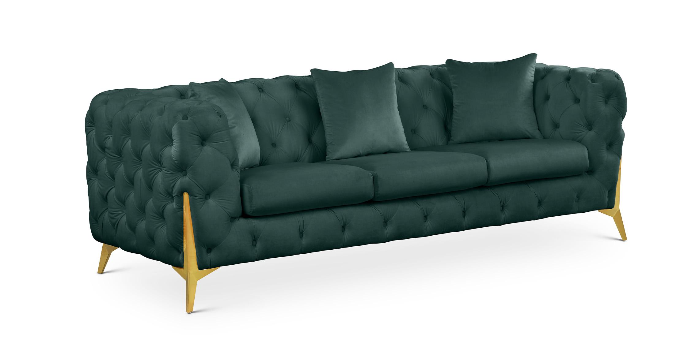 

    
Green Velvet Tufted Sofa KINGDOM 695Green-S Meridian Contemporary Modern

