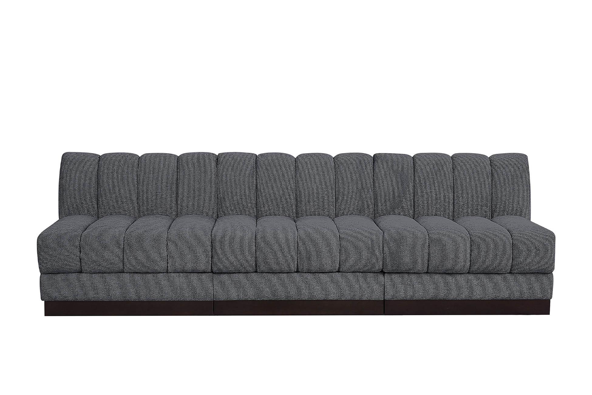 

        
Meridian Furniture QUINN 124Grey-S96 Modular Sofa Gray Chenille 094308312385
