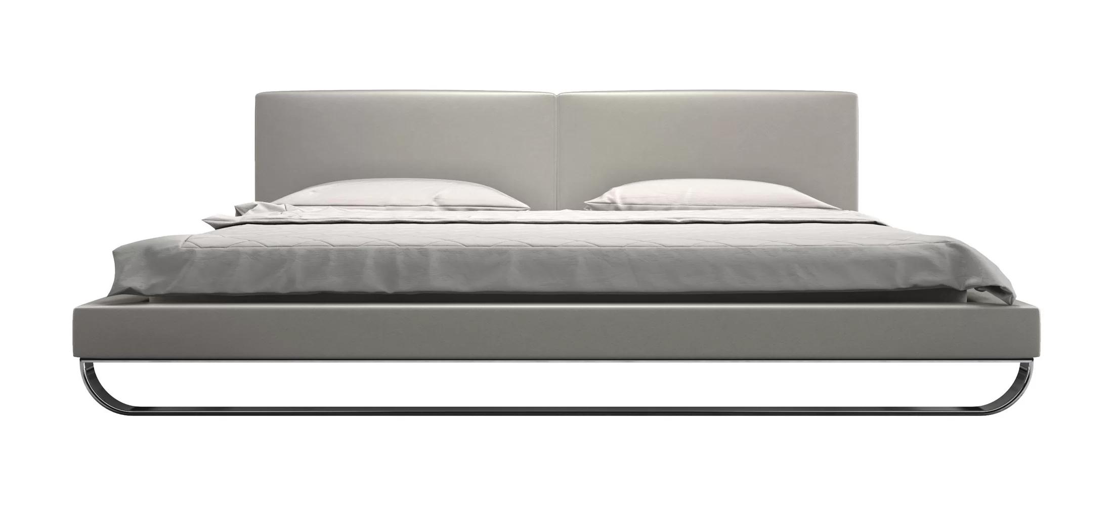 

    
Grey Leatherette Queen Size Panel Bed by VIG Modrest Ramona
