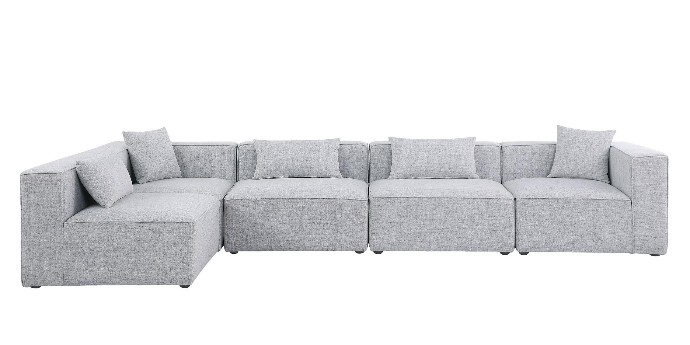 

    
630Grey-Sec5D Meridian Furniture Modular Sectional Sofa
