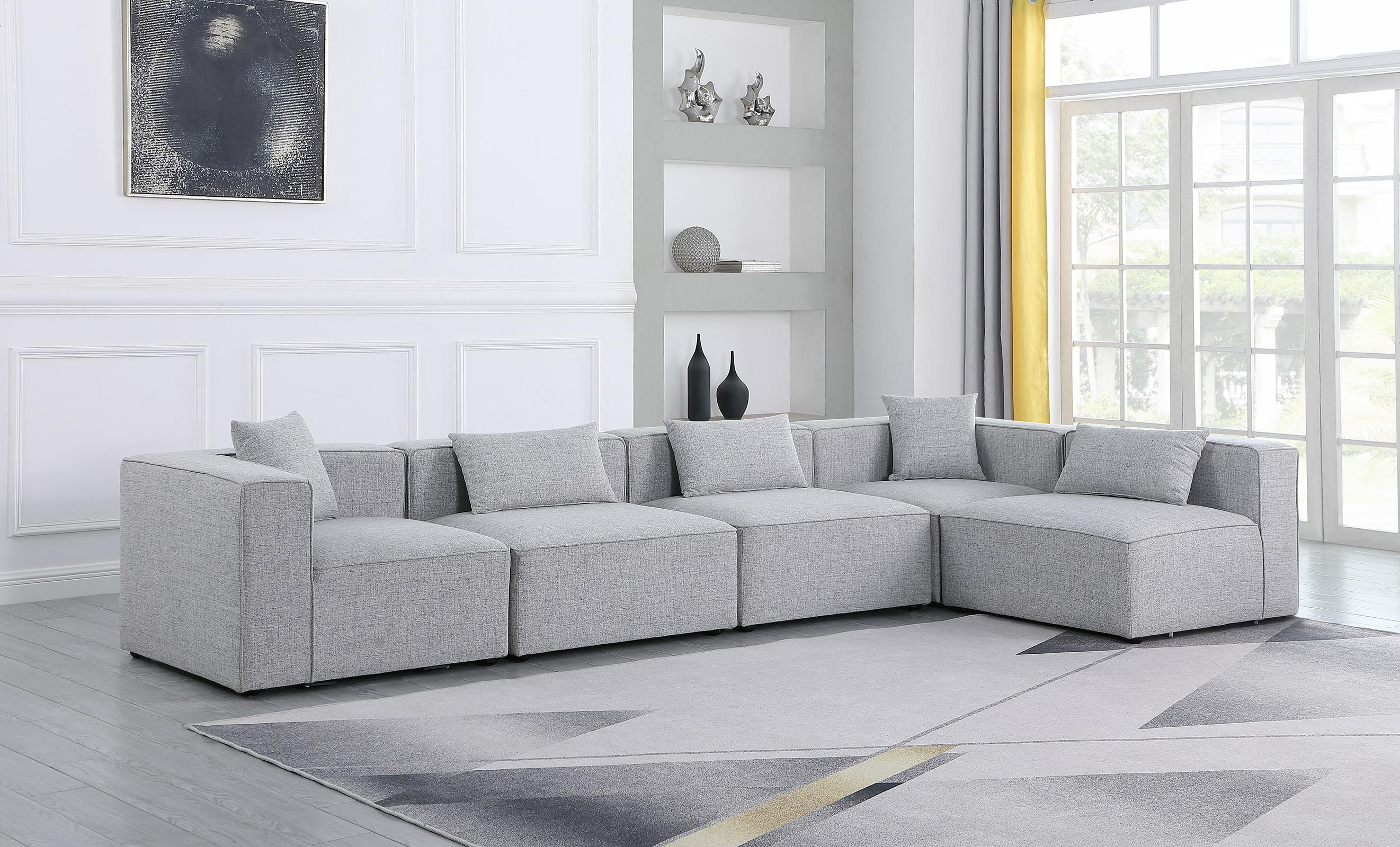 

    
Meridian Furniture CUBE 630Grey-Sec5D Modular Sectional Sofa Gray 630Grey-Sec5D

