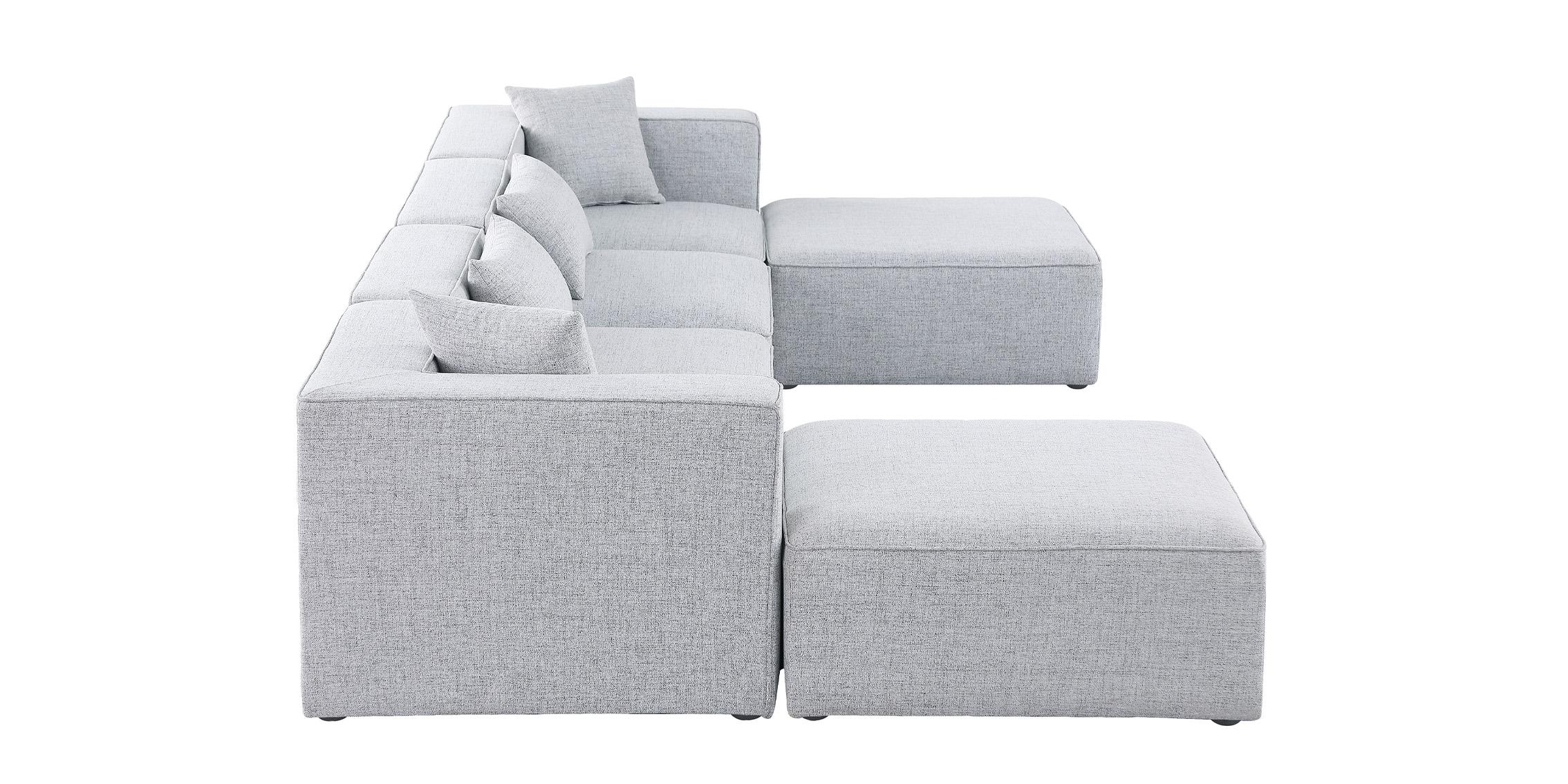 

        
Meridian Furniture CUBE 630Grey-Sec6B Modular Sectional Sofa Gray Linen 94308264257
