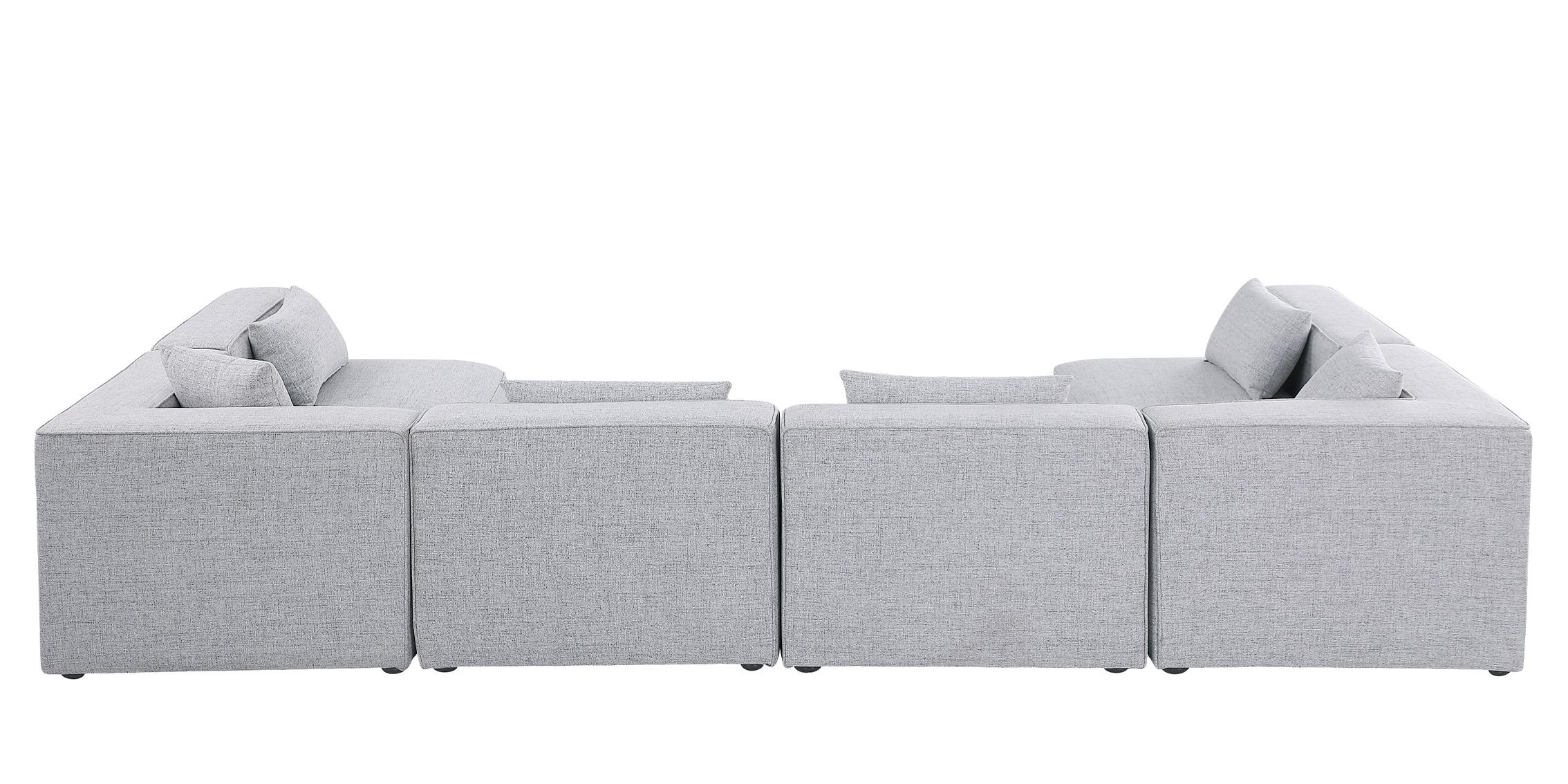 

        
Meridian Furniture CUBE 630Grey-Sec6D Modular Sectional Sofa Gray Linen 094308267043
