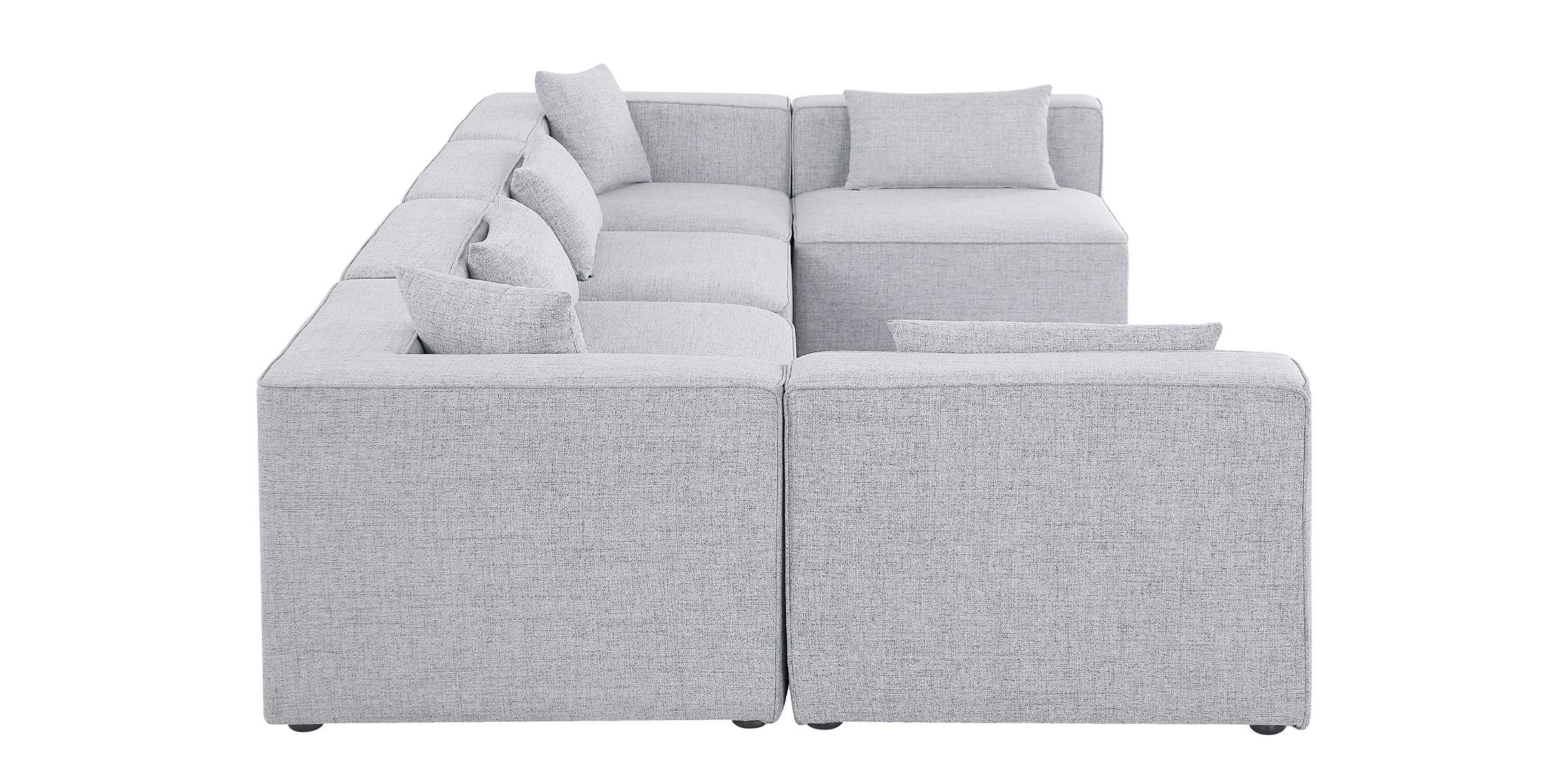 

    
630Grey-Sec6D Meridian Furniture Modular Sectional Sofa
